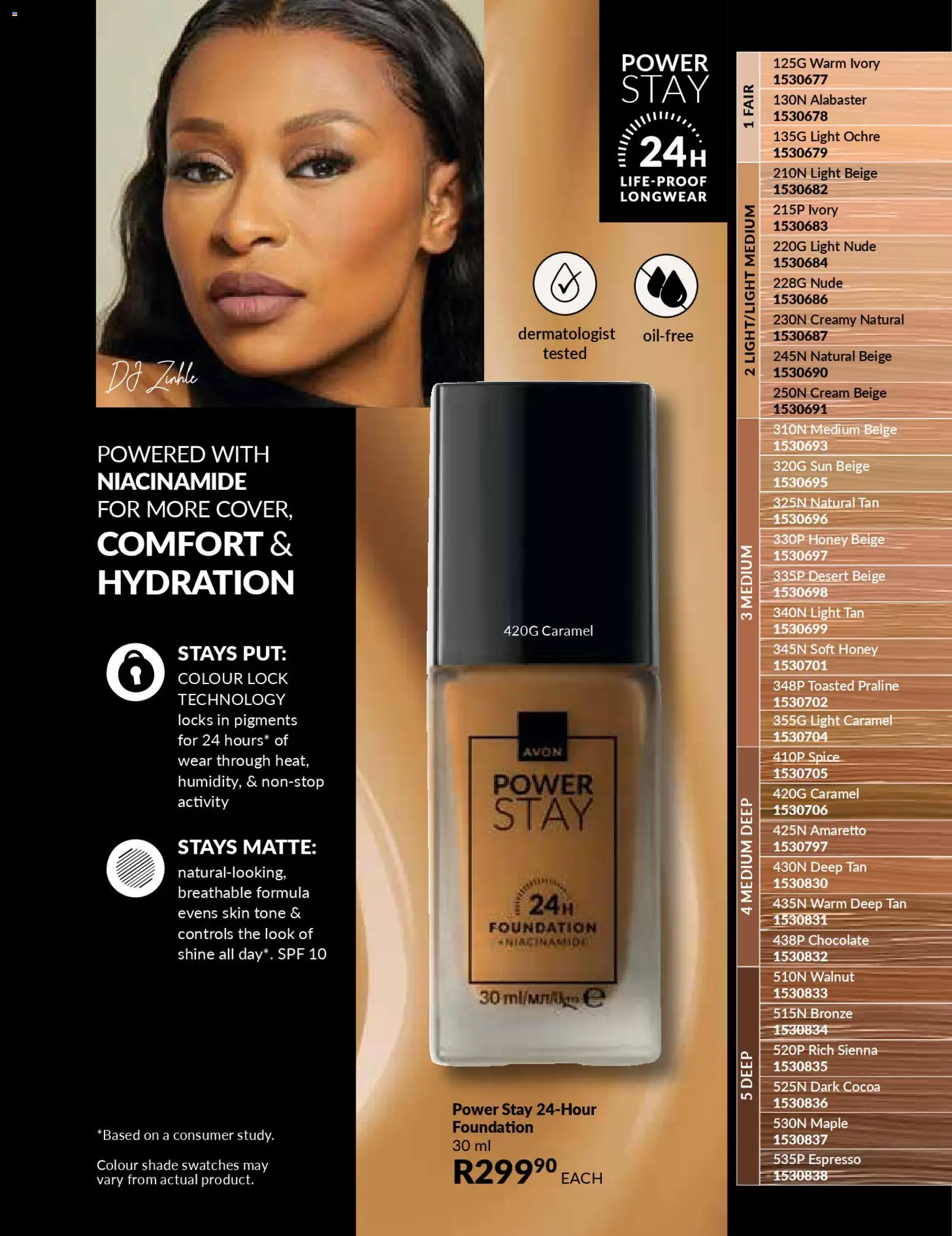 New Avon catalogue – valid from 01.01.2026 | Page: 51 | Products: Lock, Light, Chocolate, Foundation