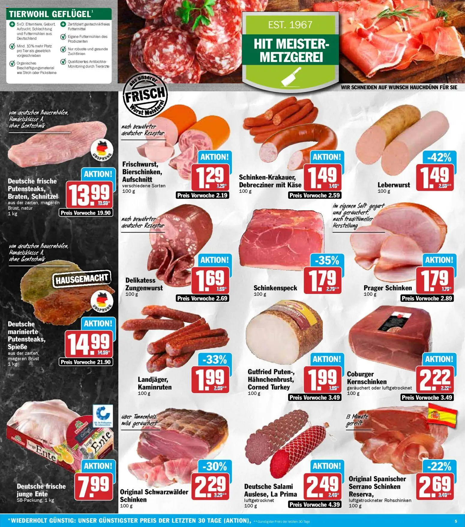 HIT - Bayern – gültig ab 03.11.2025 | Seite: 5 | Produkte: Käse, Schnitzel, Schinken, Saft