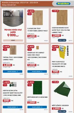 Praktiker akciós ujság - amely érvényes a következő dátumtól: 04.07.2025 | Oldal: 11 | Termékek: Puzzle, Laminált padló, Szőnyeg, Műfű