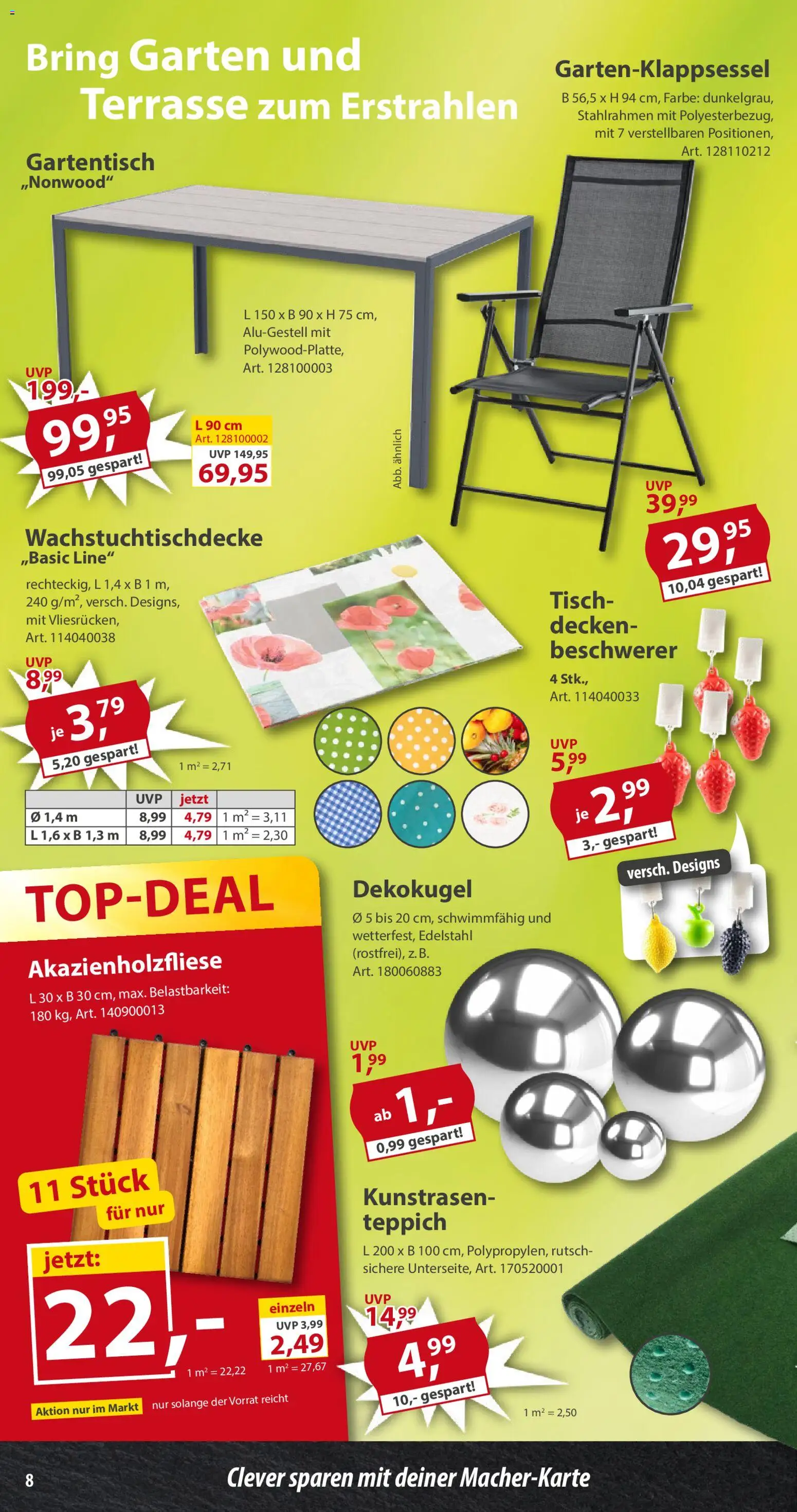 Sonderpreis Baumarkt Prospekt 	 – gültig ab 28.02.2026 | Seite: 8 | Produkte: Tisch, Teppich