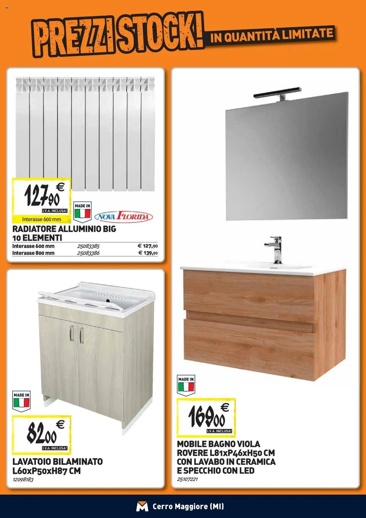 Volantino TECNOMAT del 24.09.2025 | Pagina: 6 | Prodotti: Mobile, Alluminio, Bagno, Specchio