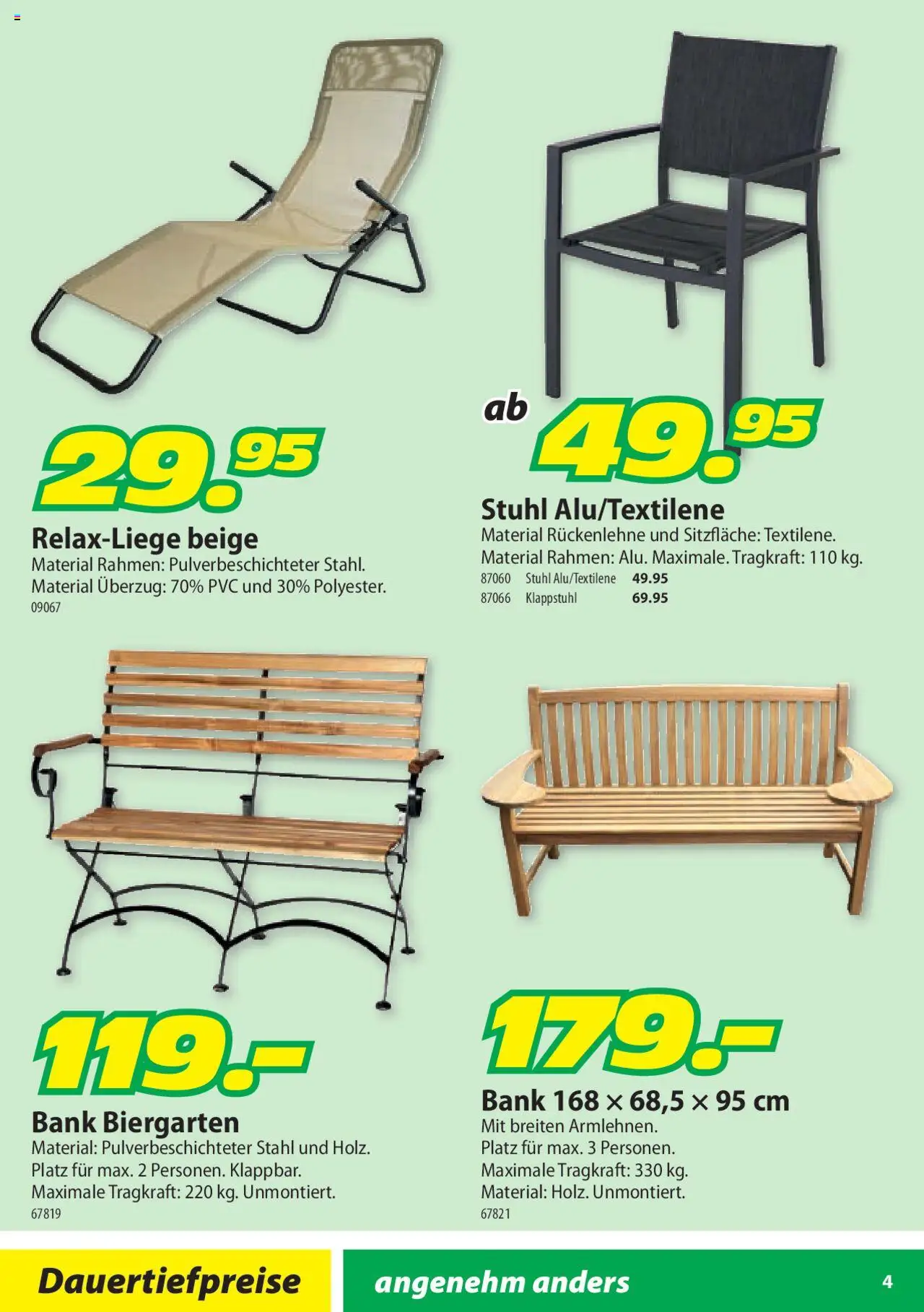 Landi Aktionen Freizeit ab 23.01.2025 | Seite: 4 | Produkte: Stuhl