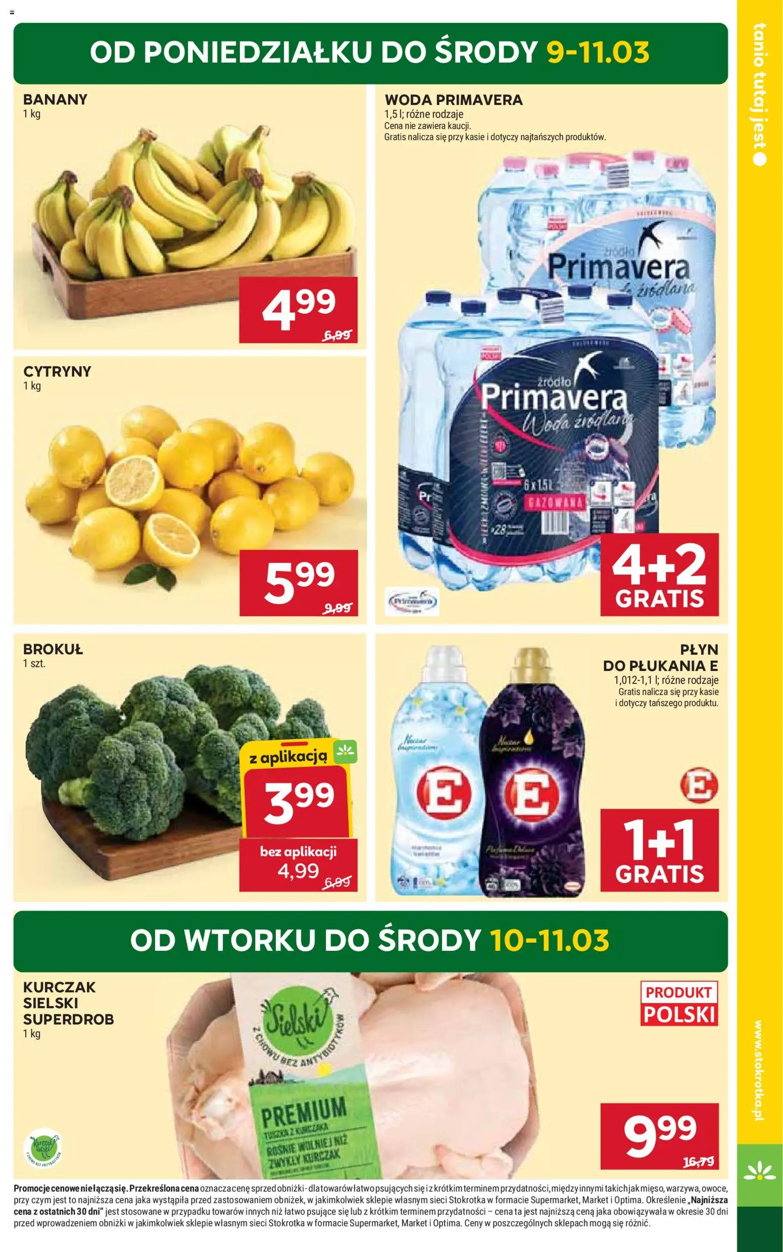 Stokrotka gazetka od 05.03.2026 | Strona: 5 | Produkty: Kurczak, Brokuł, Stokrotka, Woda