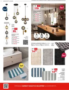 Pogląd oferty "Komfort gazetka" - ważna od 18.03.2026 | Strona: 40 | Produkty: Dywanik łazienkowy, Lampa