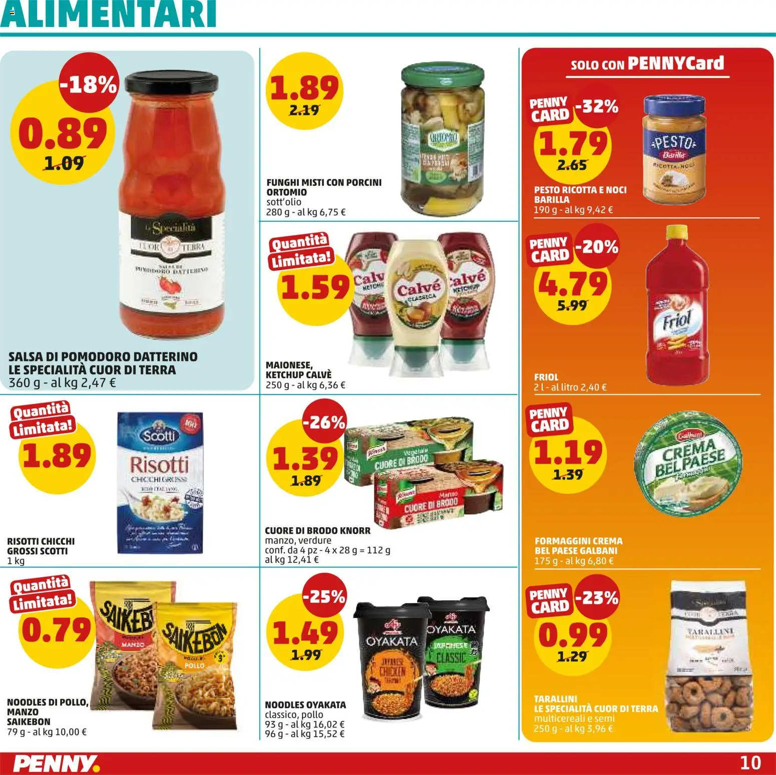 Volantino PENNY del 15.01.2026 | Pagina: 10 | Prodotti: Pollo, Ketchup, Salsa, Ricotta