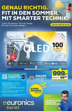 Euronics  Prospekt Berlet gültig ab dem 17.07.2025