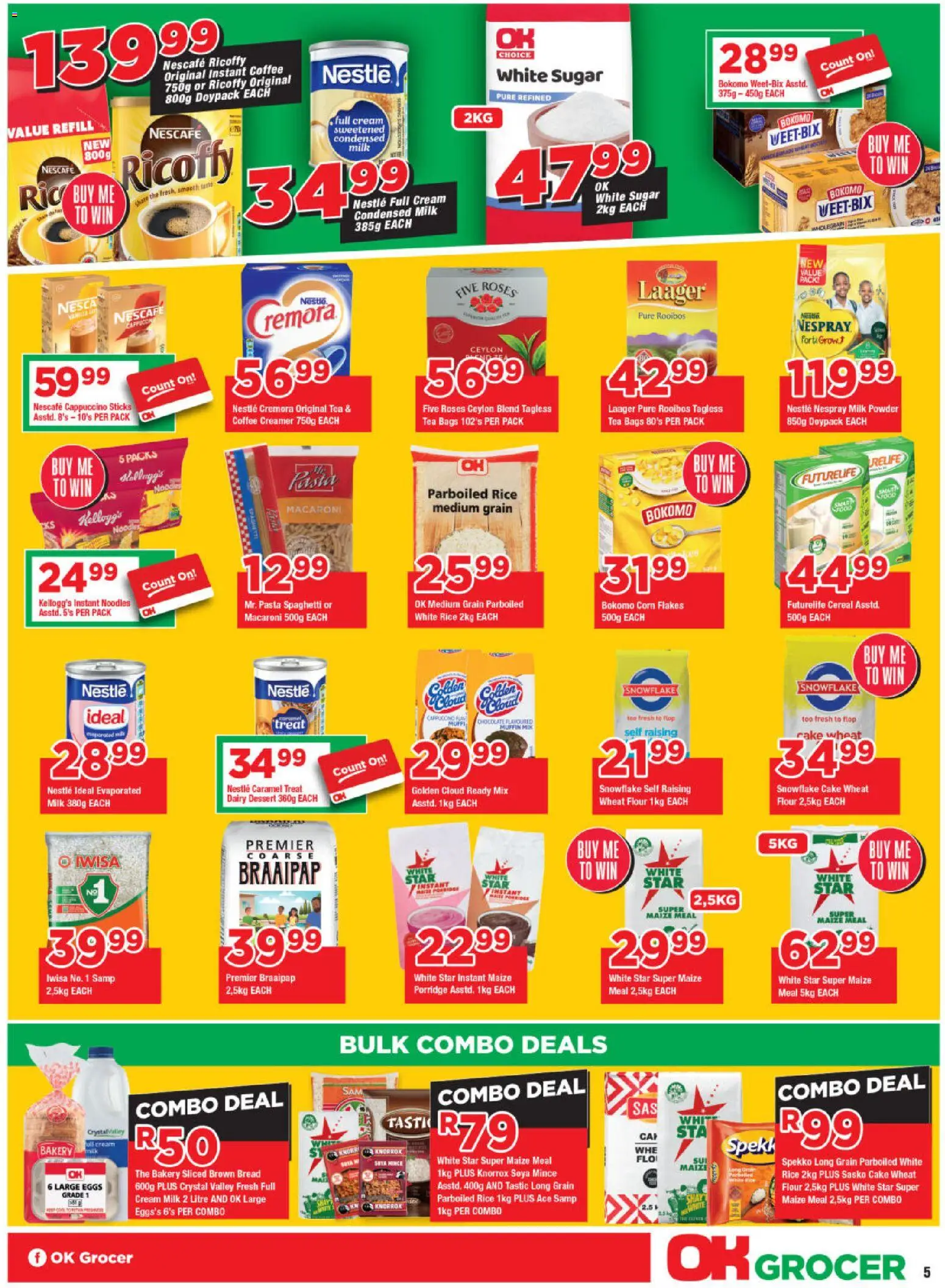 New OK Foods catalogue – valid from 10.12.2025 | Page: 5 | Products: Cake, Bread, Coffee, Chocolate
