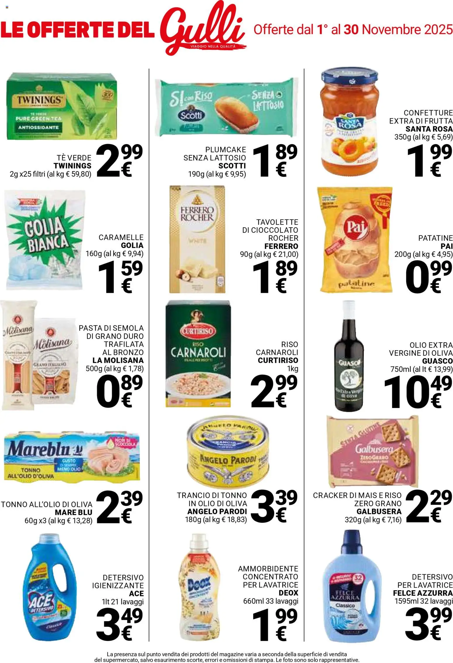 Volantino Gulliver del 31.10.2025 | Pagina: 38 | Prodotti: Cioccolato, Ammorbidente, Frutta, Plumcake