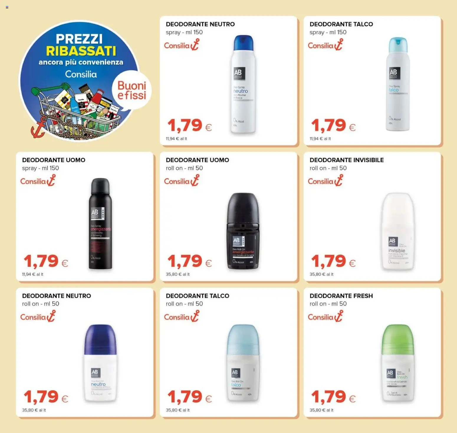 Volantino Tigre del 01.01.2026 | Pagina: 30 | Prodotti: Deodorante, Talco, Cetriolo