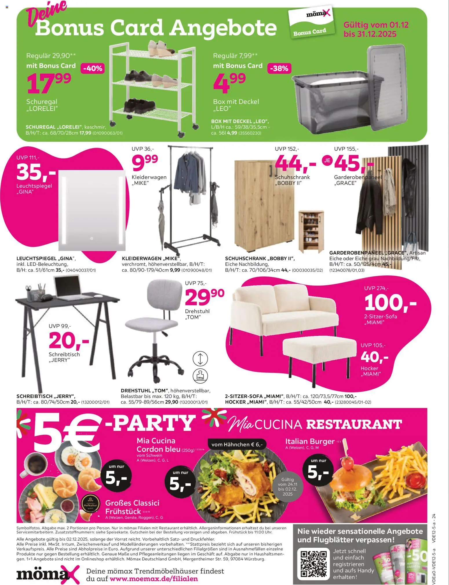 Mömax - Black Friday – gültig ab 24.11.2025 | Seite: 24 | Produkte: Hocker, Hahnchen, Burger, Mars