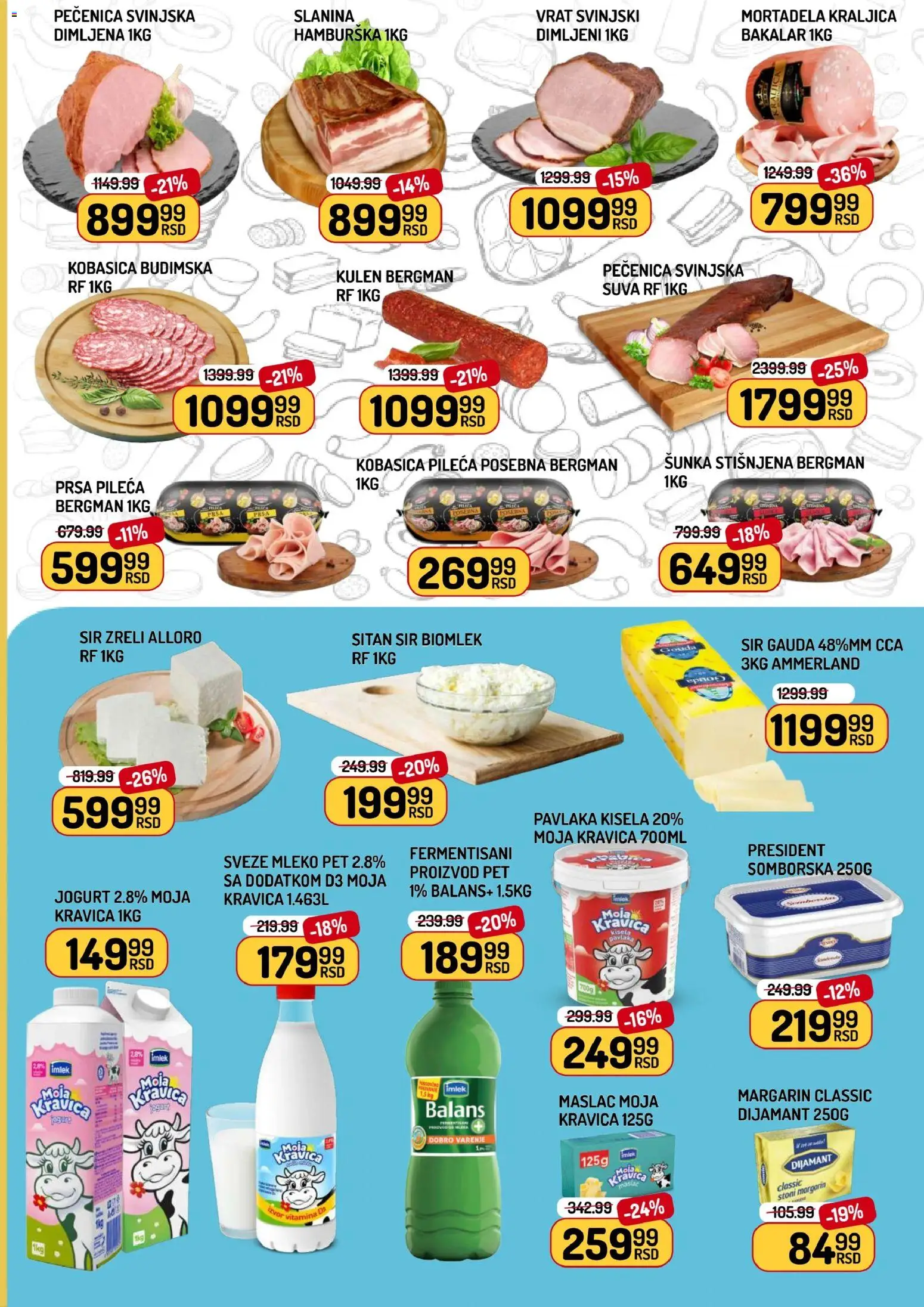 Aman katalog - važi od 10.11.2025 | Strana: 3 | Proizvode: Kulen, Moja kravica, Margarin, Slanina