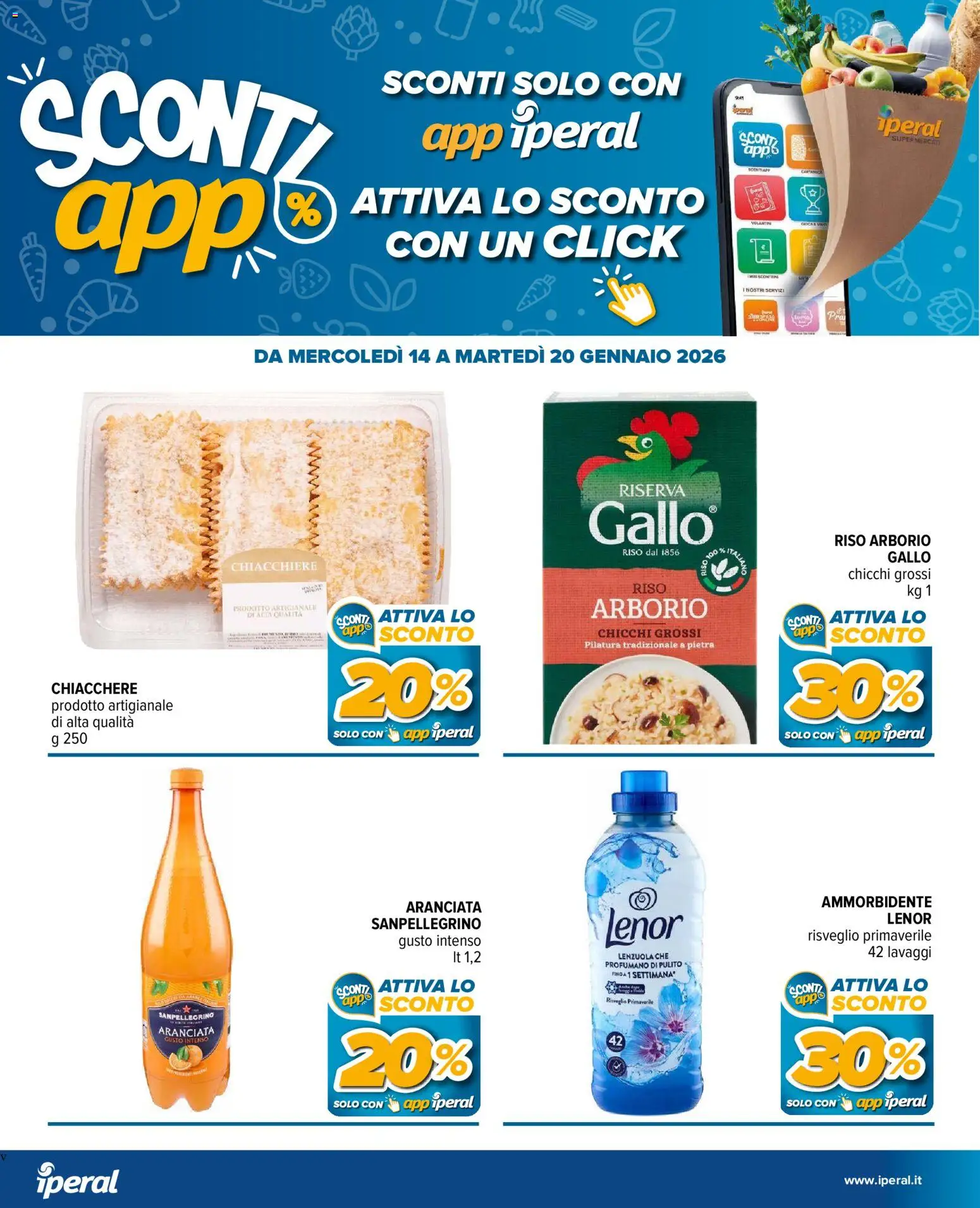 Volantino Iperal del 14.01.2026 | Pagina: 17 | Prodotti: Ammorbidente, Riso, Lenzuola