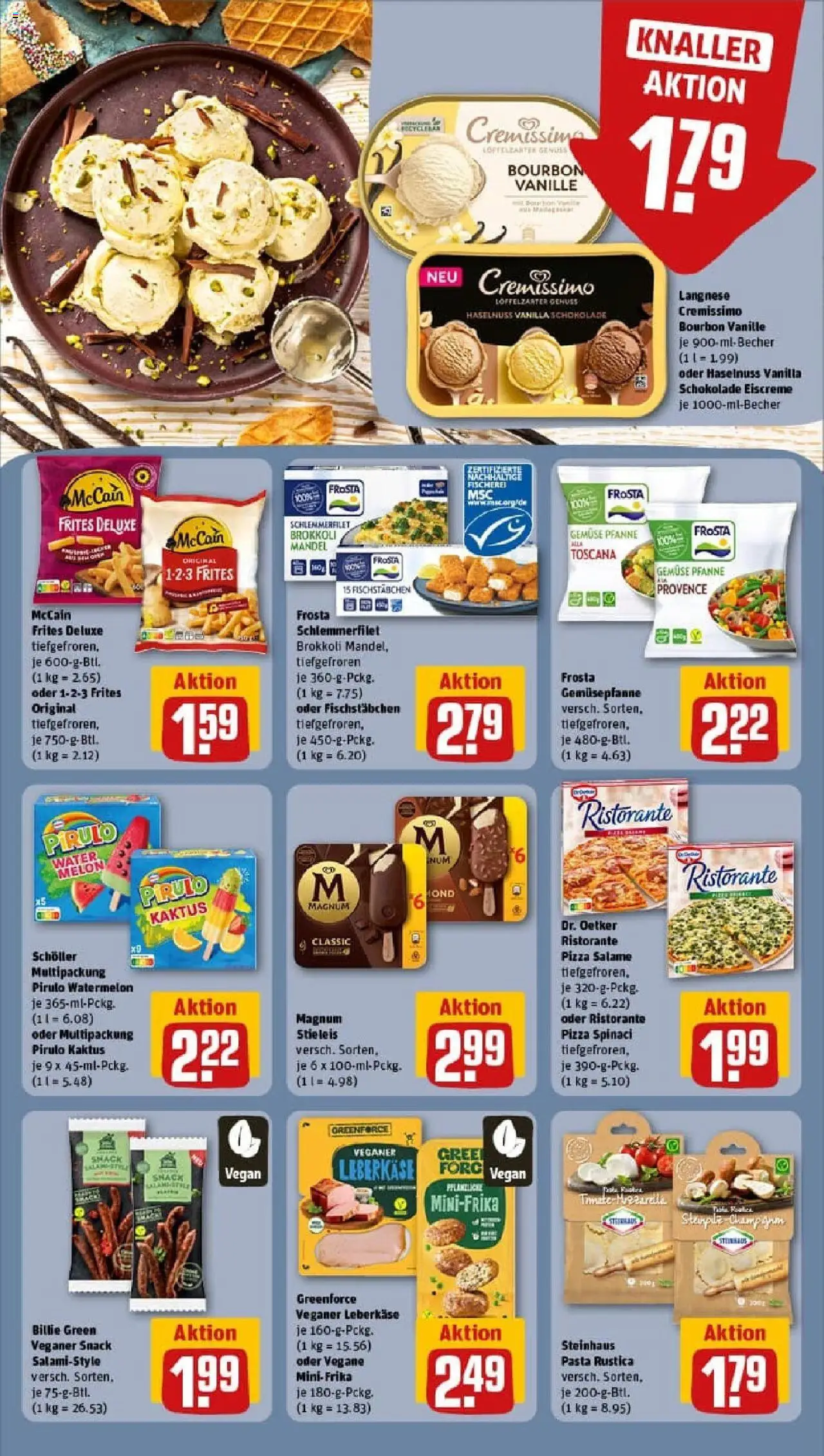 Rewe prospekt Engelskirchen	 – gültig ab 13.10.2025 | Seite: 14 | Produkte: Cremissimo, Eiscreme, Brokkoli, Leberkase