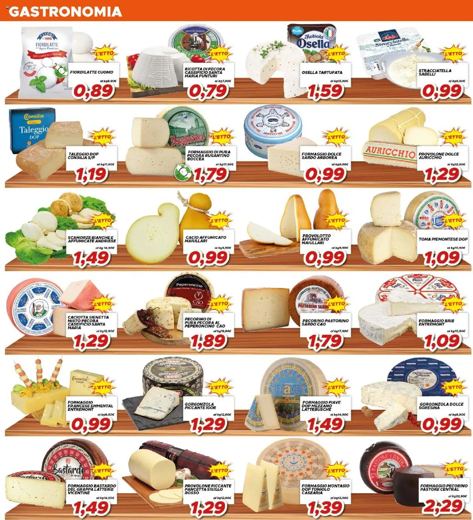 Volantino Ma Supermercati del 07.04.2026 | Pagina: 2 | Prodotti: Provolone, Formaggio, Robiola, Pecorino