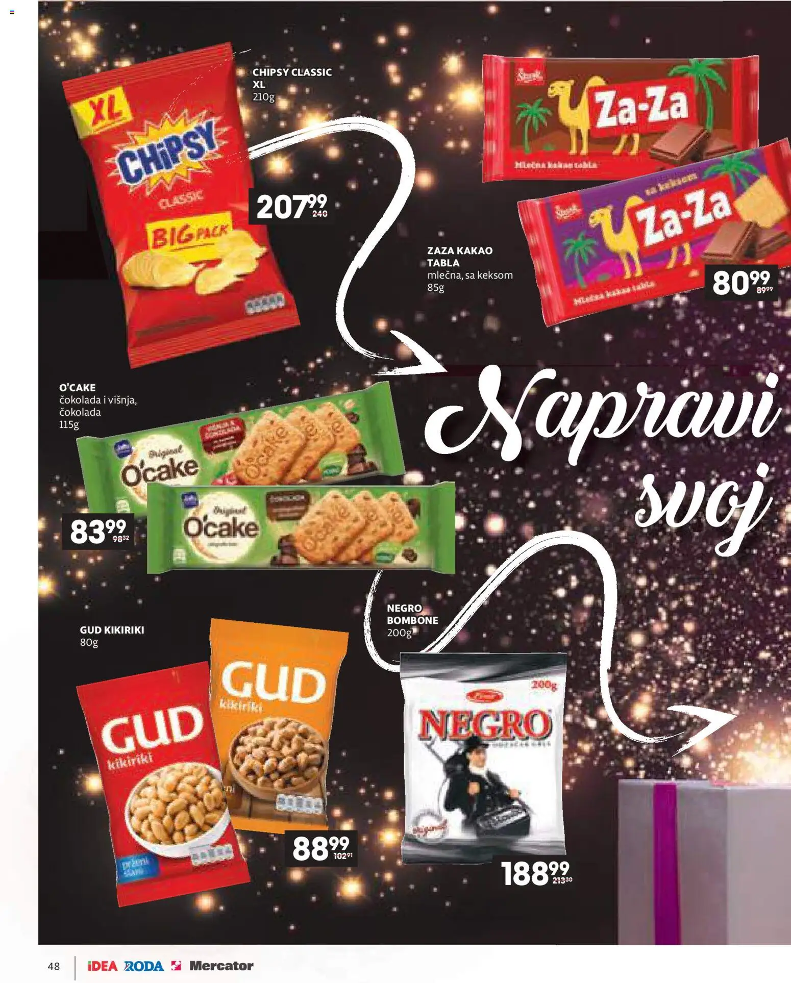 Idea katalog - važi od 11.12.2025 | Strana: 48 | Proizvode: Bombone, Kikiriki, Čokolada