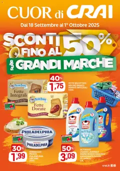 Anteprima del volantino CRAI Cuor di Crai catalogo valido a partire dal 18.09.2025