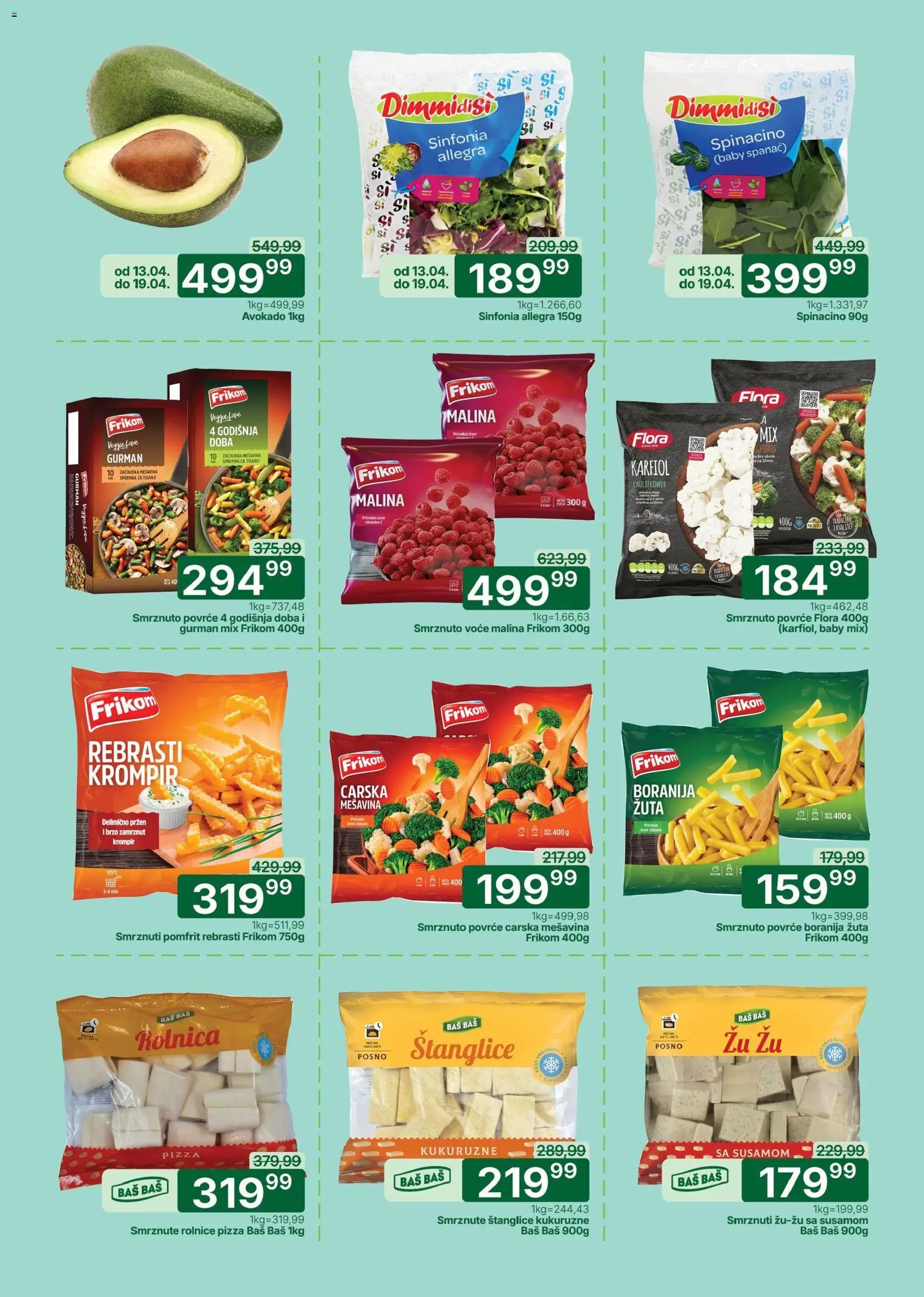 Univerexport katalog - važi od 13.04.2026 | Strana: 2 | Proizvode: Boranija, Karfiol, Krompir, Avokado