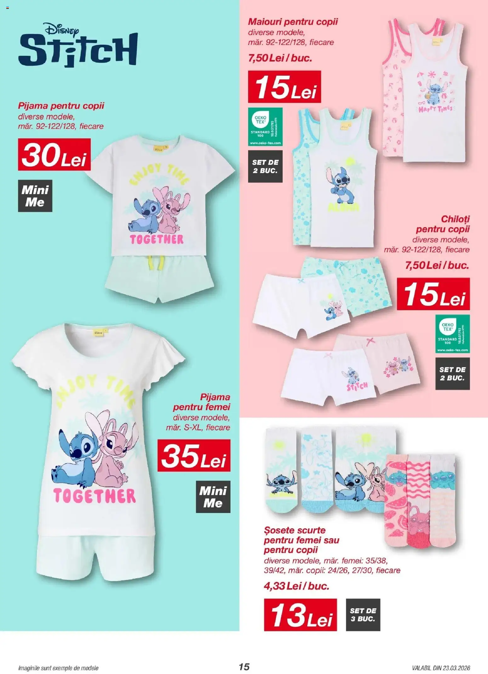 Noul catalog Kik – valabil de la 23.03.2026 | Pagină: 15 | Produse: Chiloți, Șosete