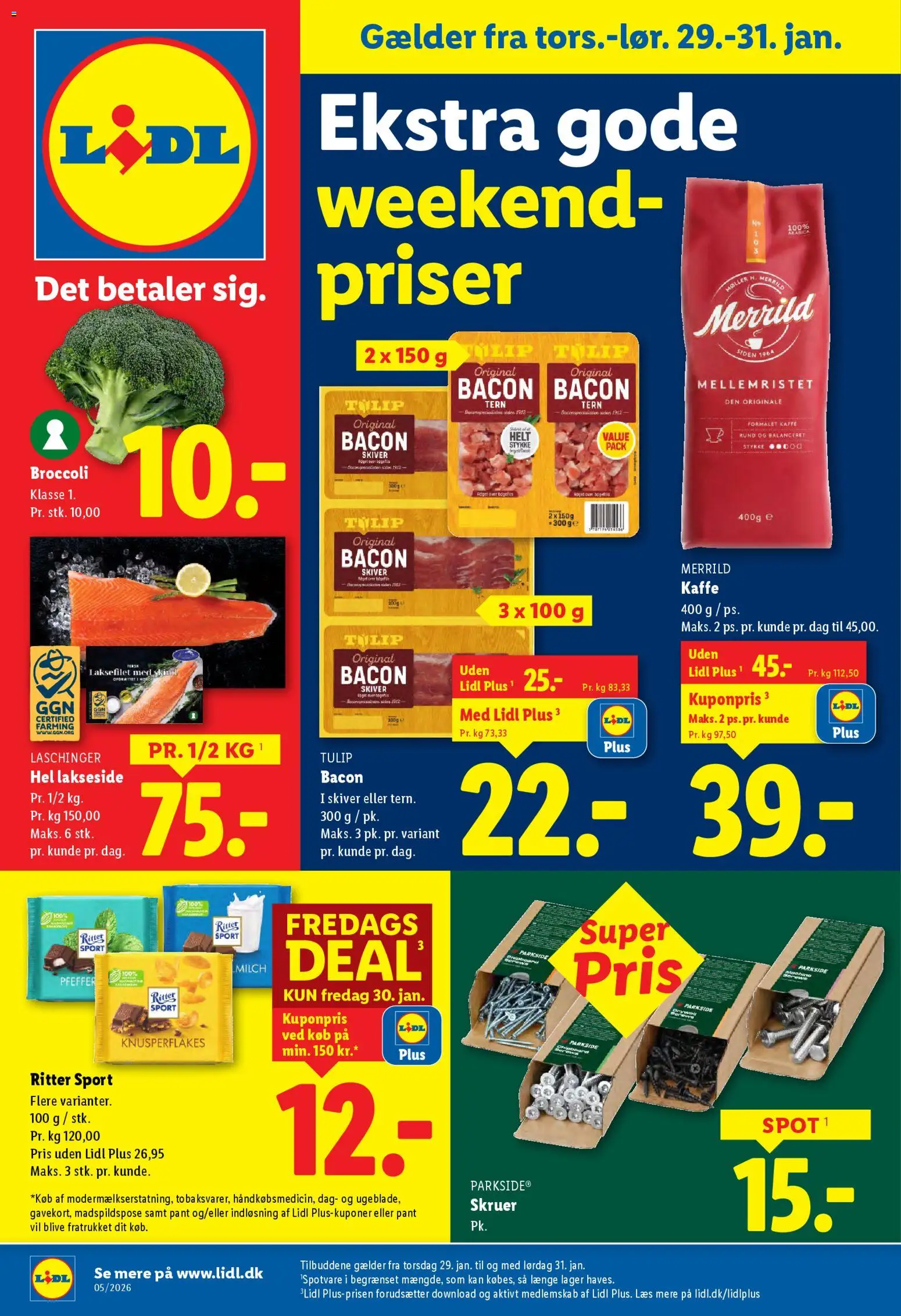 Lidl tilbudsavis – gyldig fra 25.01.2026 | Side: 37 | Produkter: Kaffe, Broccoli, Bacon, Søm