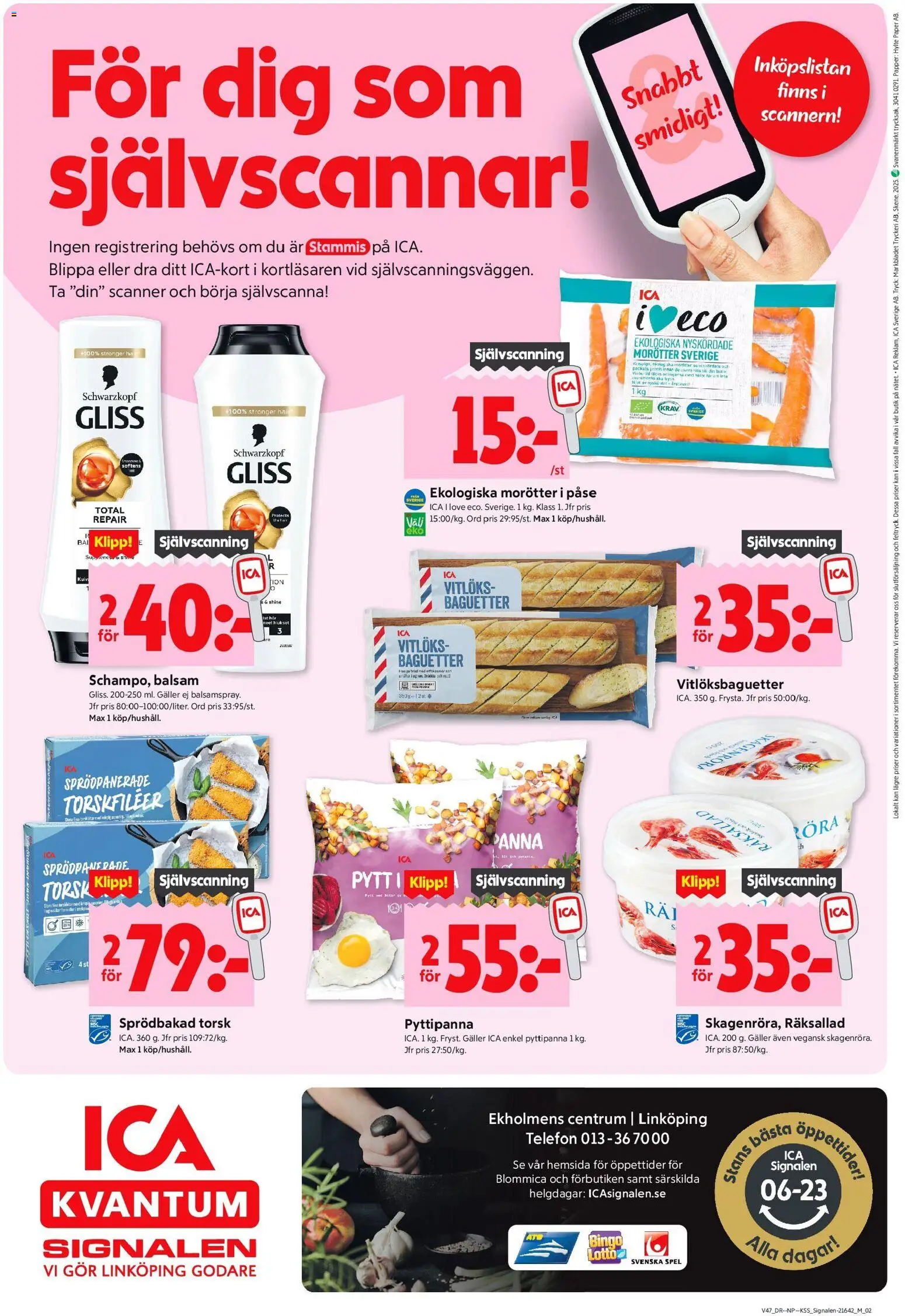 ICA Kvantum reklamblad aktuell från 17.11.2025 | Sida: 10 | Produkter: Galler, Papper, Telefon, Häll