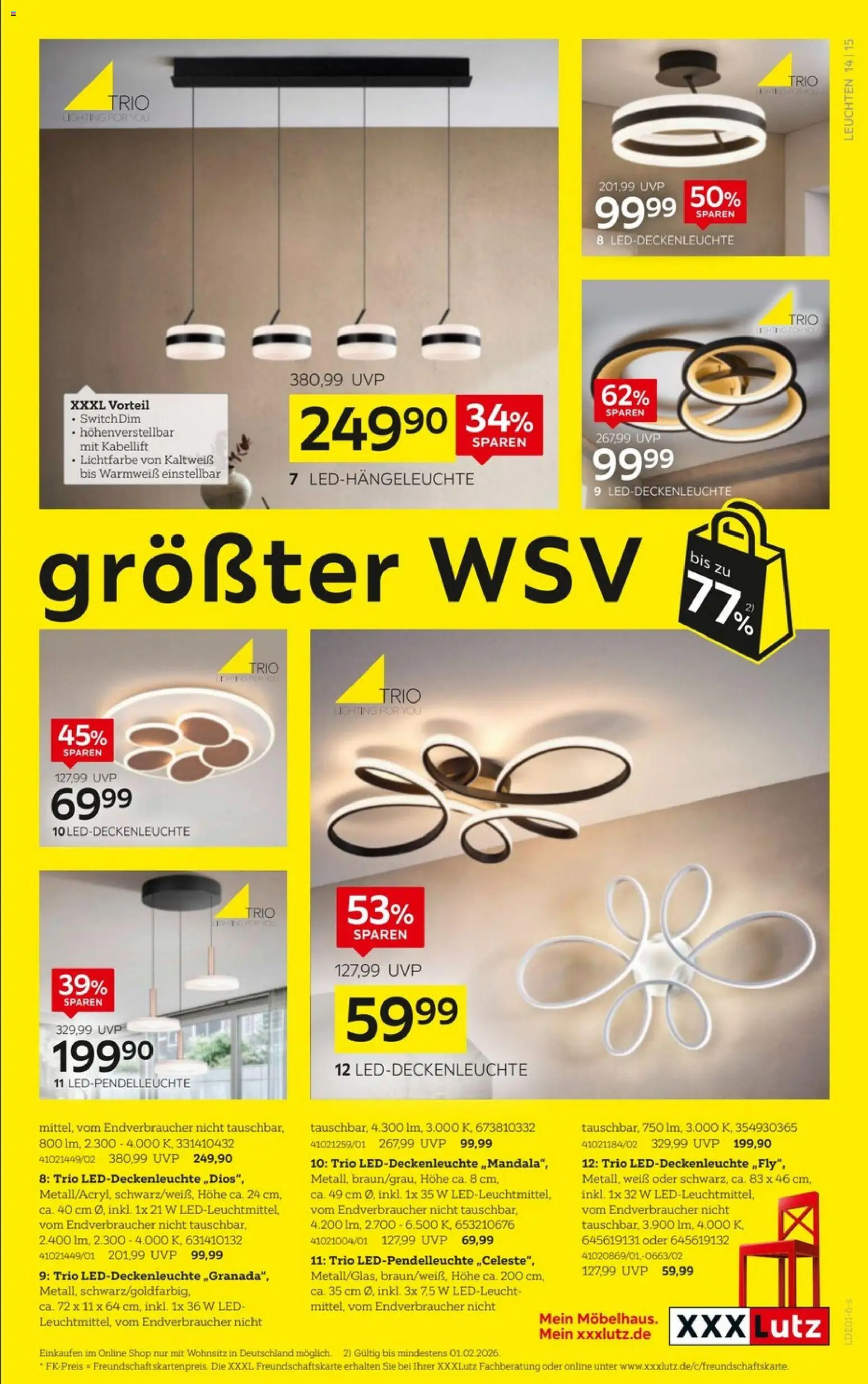 XXXL Lutz Deutschlands größter WSV – gültig ab 18.01.2026 | Seite: 15