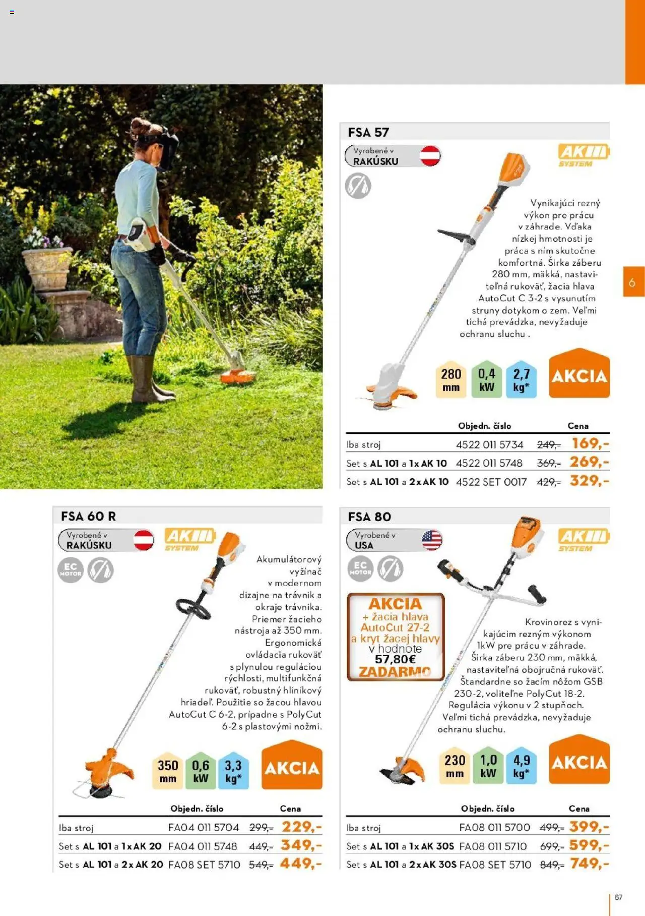 Nové STIHL akcie – leták je platný od 01.04.2025 | Strana: 67 | Produkty: Krovinorez