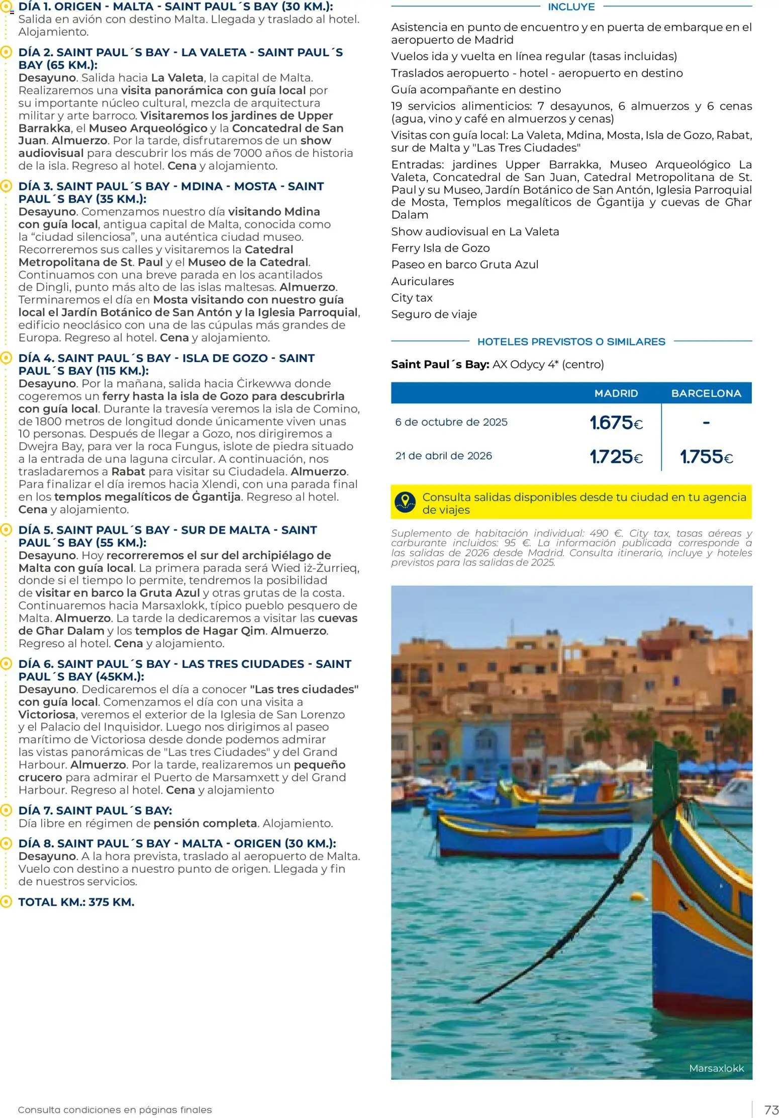 Viajes El Corte Inglés Vacaciones Económicas │ válido desde el 22.10.2025 | Página: 73 | Productos: Café, Vino, Auriculares