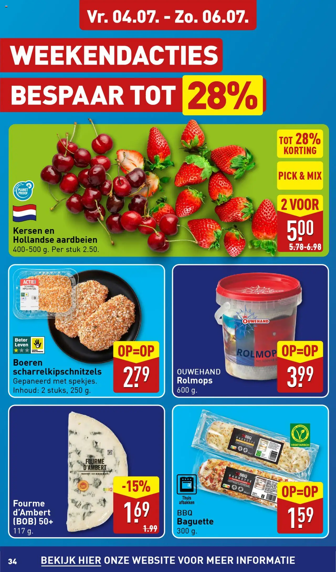  | Pagina: 34 | Producten: Kersen, Kaas, Baguette, Kész piskótalap