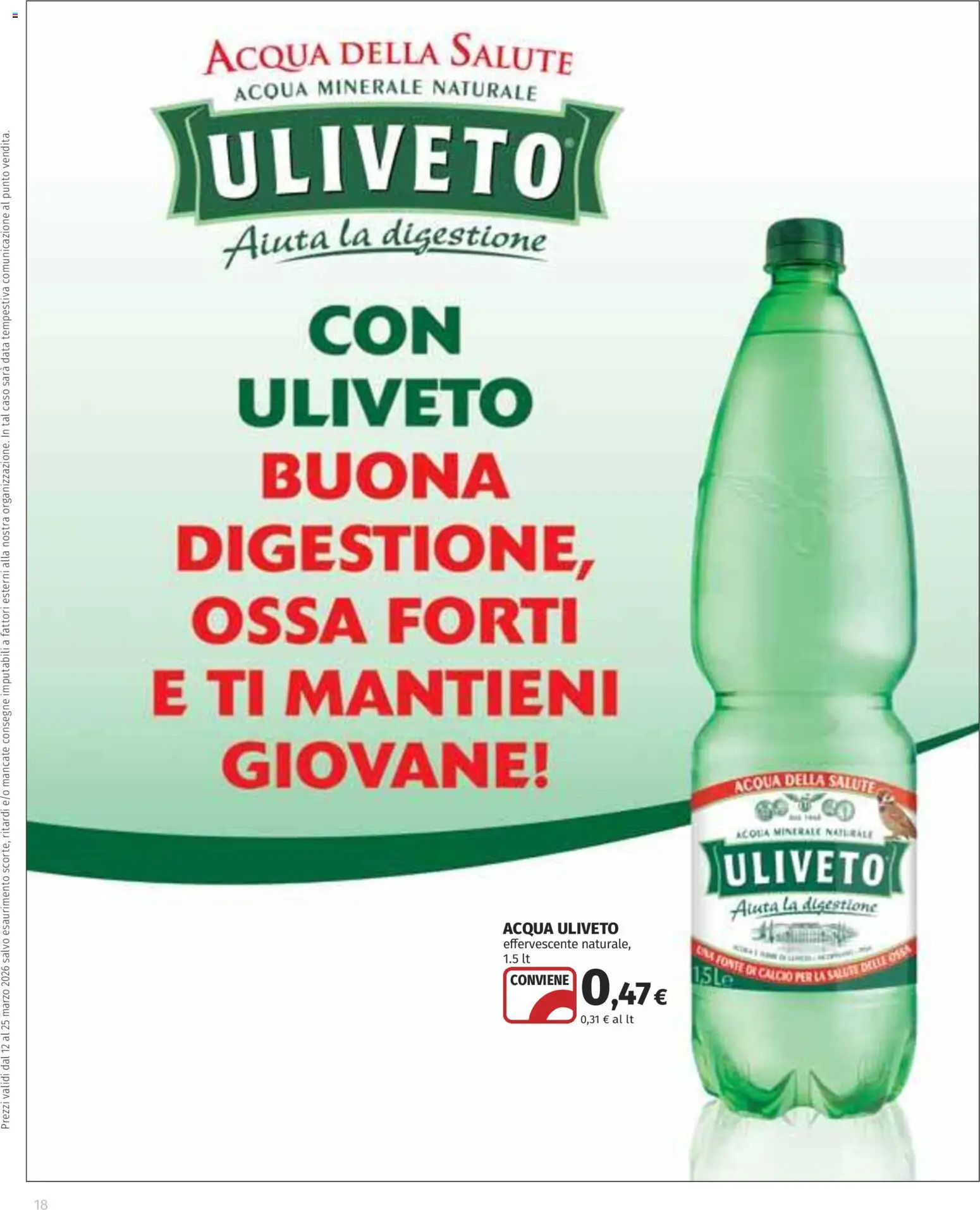 Volantino COOP del 12.03.2026 | Pagina: 18 | Prodotti: Acqua, Data, Acqua minerale