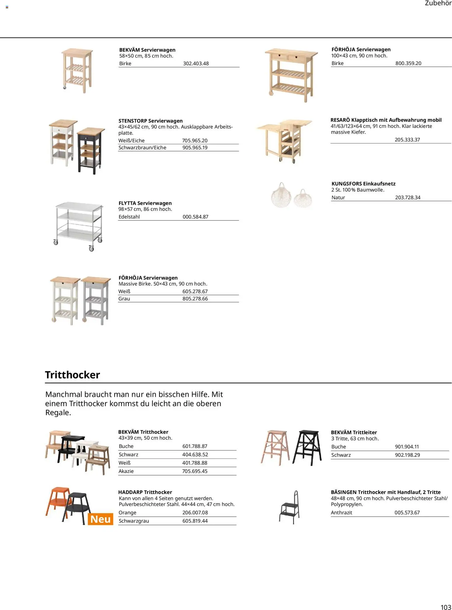 Ikea Prospekt 	 – gültig ab 01.04.2025 | Seite: 103 | Produkte: Servierwagen