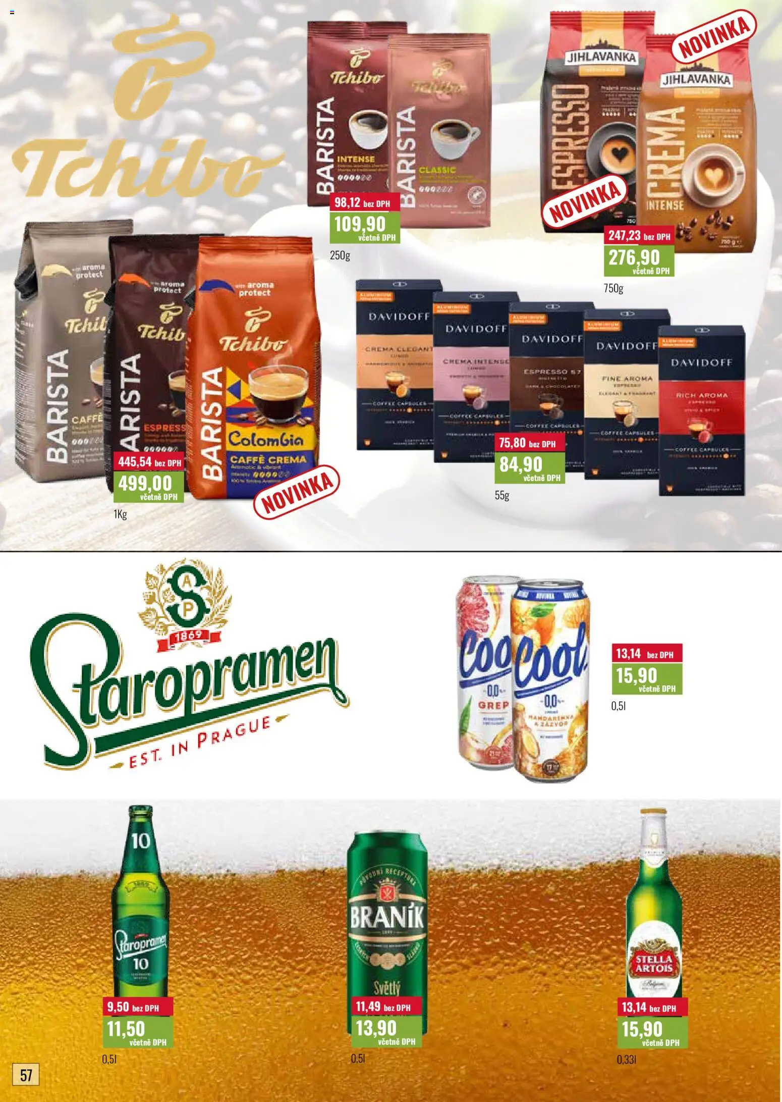 Ratio leták od 01.04.2026 | Strana: 58 | Produkty: Grep, Crema, Caffè crema, Stella Artois