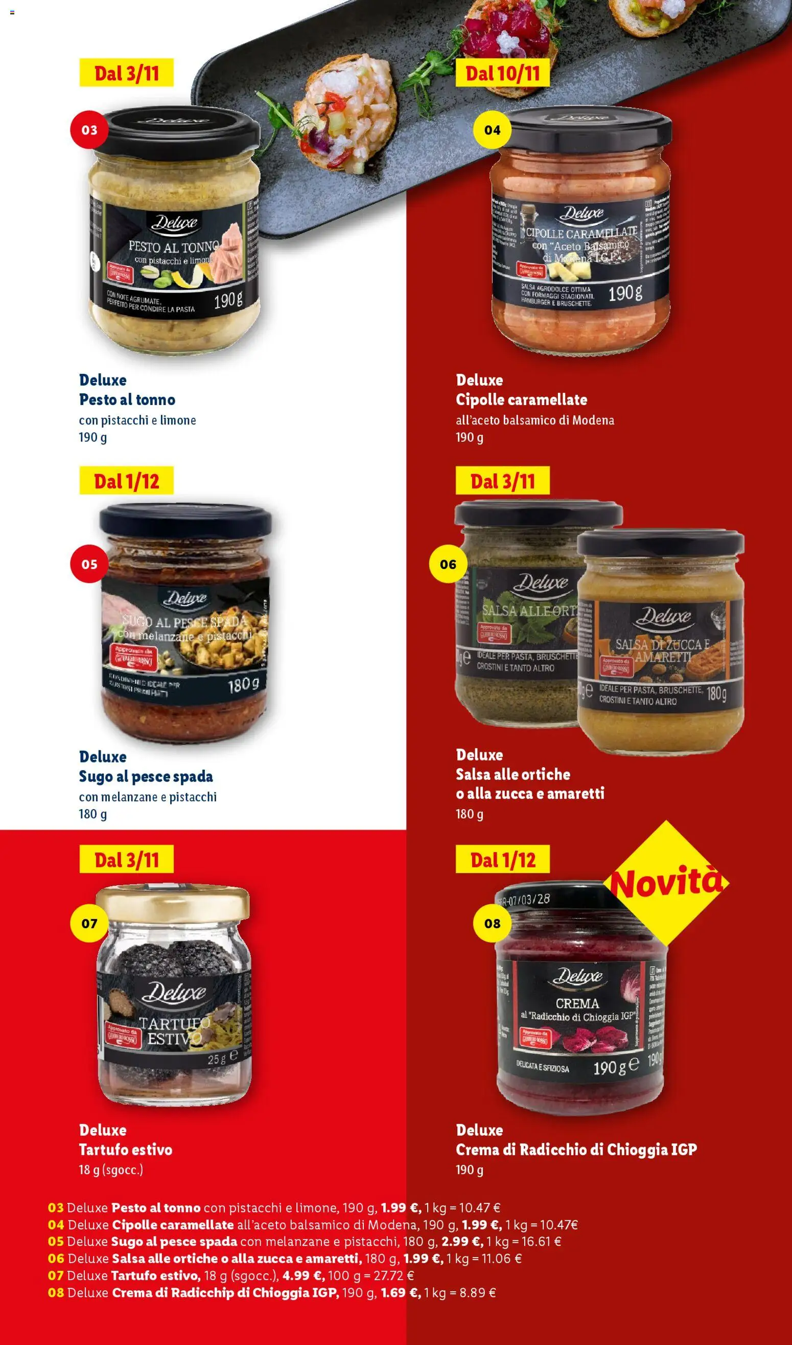 Volantino Lidl del 24.10.2025 | Pagina: 7 | Prodotti: Pesce, Pesto, Tonno, Sugo