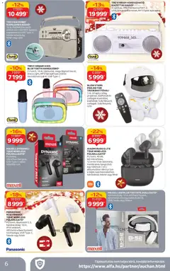 Auchan - Elektronikai ajánlataink - amely érvényes a következő dátumtól: 27.11.2025 | Oldal: 6 | Termékek: Projektor, Rádió, USB, Xiaomi