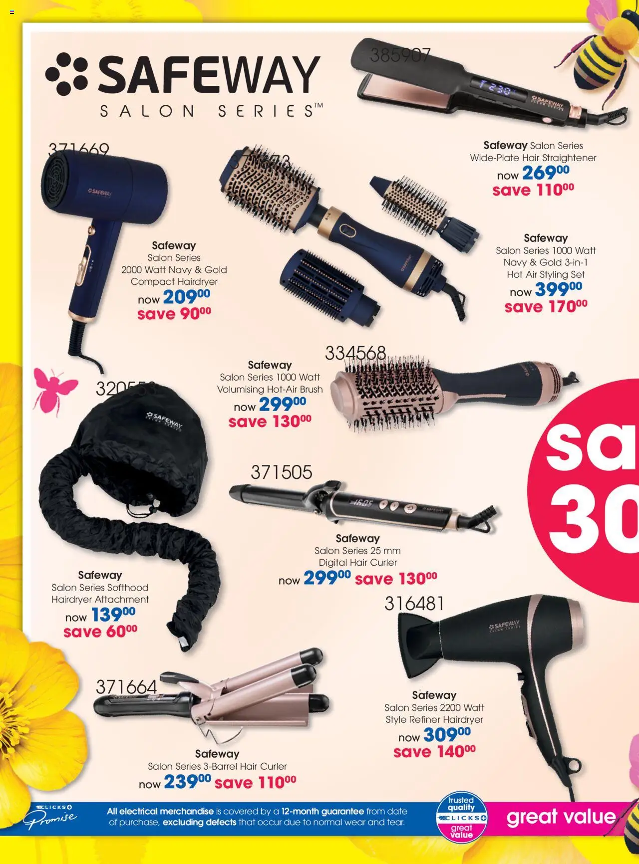 New Clicks catalogue – valid from 23.09.2025 | Page: 42 | Products: Hair straightener, Brush