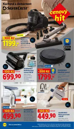 Náhled letáku SILVERCREST Robotický vysavač, 5 režimů čištění, objem nádoby na prach: 420 ml, sací výkon až 3,0 kPa, Ø 33 x 8,3 cm od 20.04.2026 | Strana: 8 | Produkty: Ruční parní čistič, Robot, Bezsáčkový vysavač, Antibakteriální vysavač
