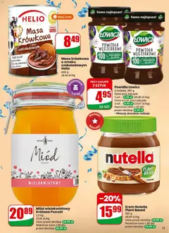 Pogląd oferty "Powidła Łowicz, 2 rodzaje, 290 g" - ważna od 31.12.2025 | Strona: 15 | Produkty: Nutella, Powidła, Mleko, Krem