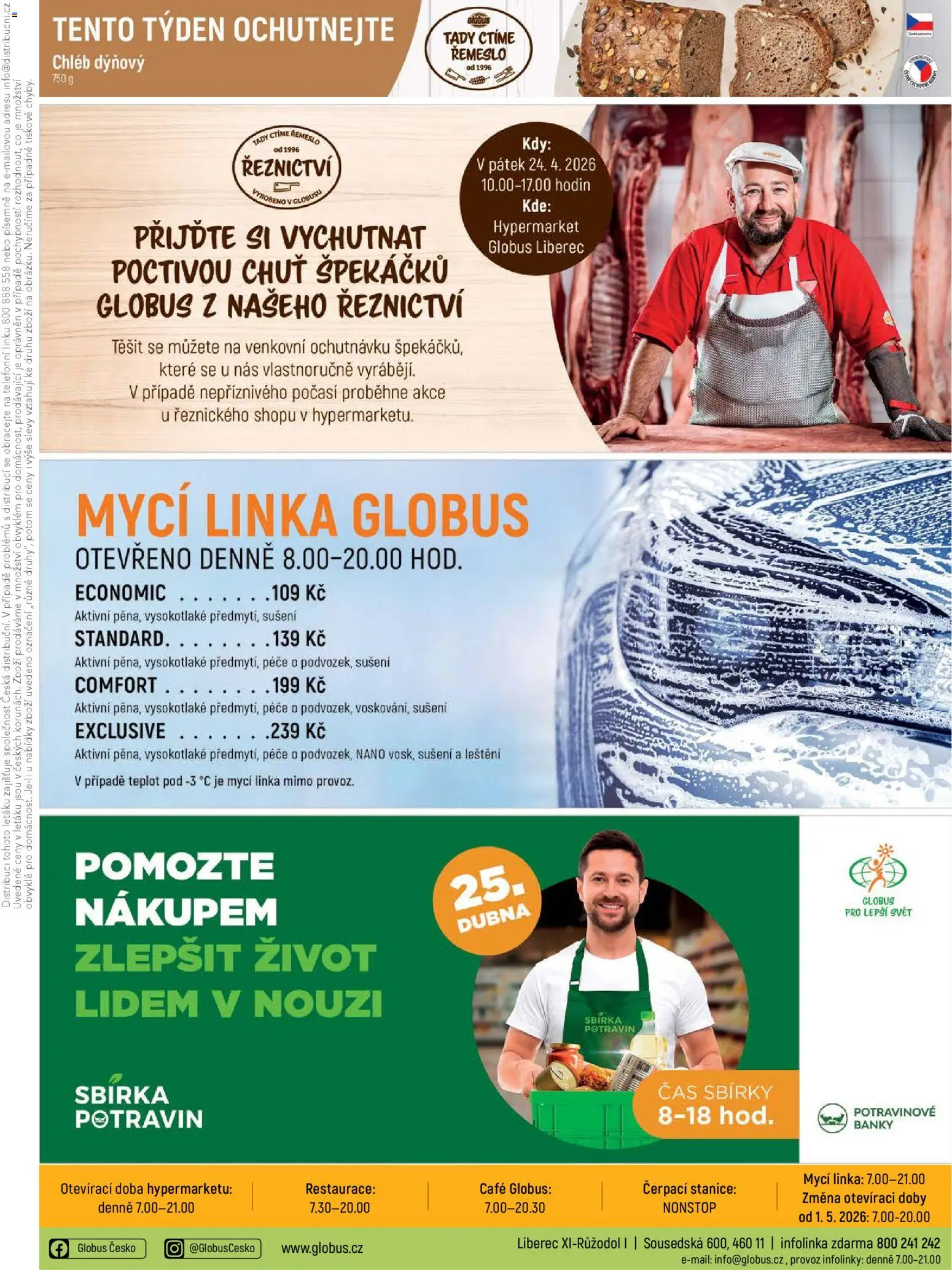 Globus leták - Liberec od 22.04.2026 | Strana: 35 | Produkty: Globus, Chléb