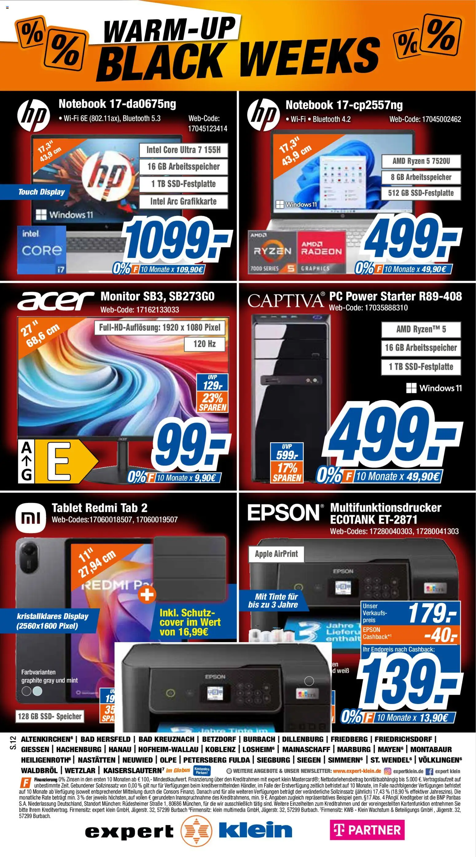 Expert - Black Friday – gültig ab 10.11.2025 | Seite: 12 | Produkte: Bad, Apple, Notebook, PC