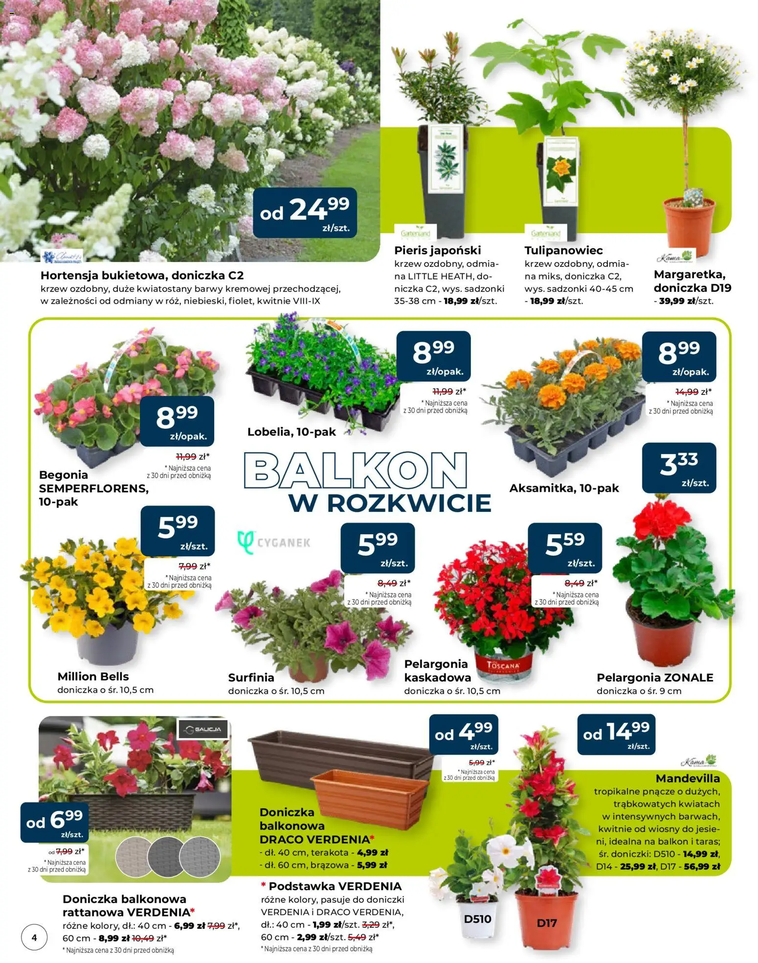 Mrówka gazetka - Malbork od 23.04.2026 | Strona: 4 | Produkty: Doniczka, Doniczki