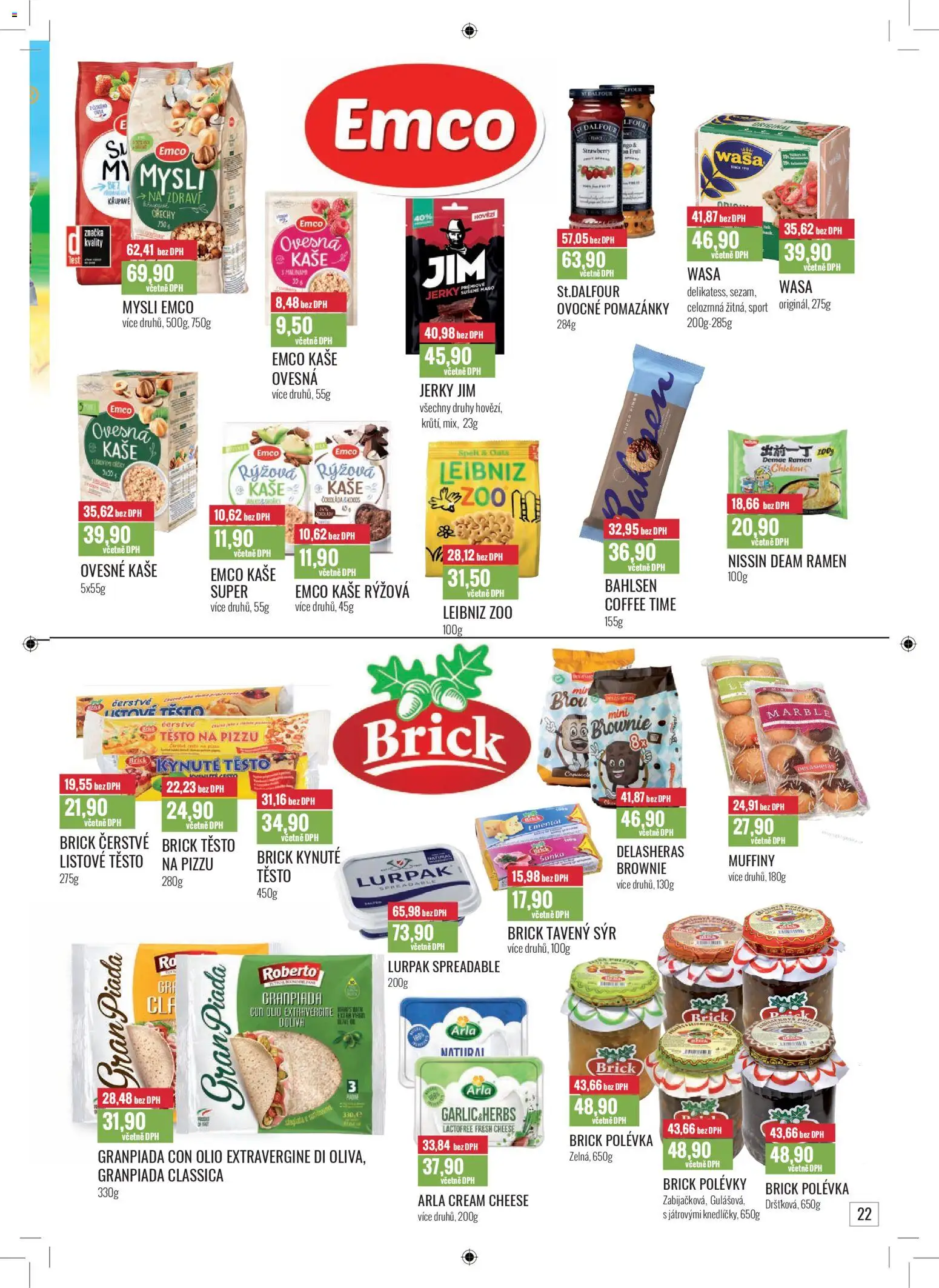 Ratio leták od 01.01.2026 | Strana: 23 | Produkty: Tavený sýr, Sýr, Brownie, Kaše