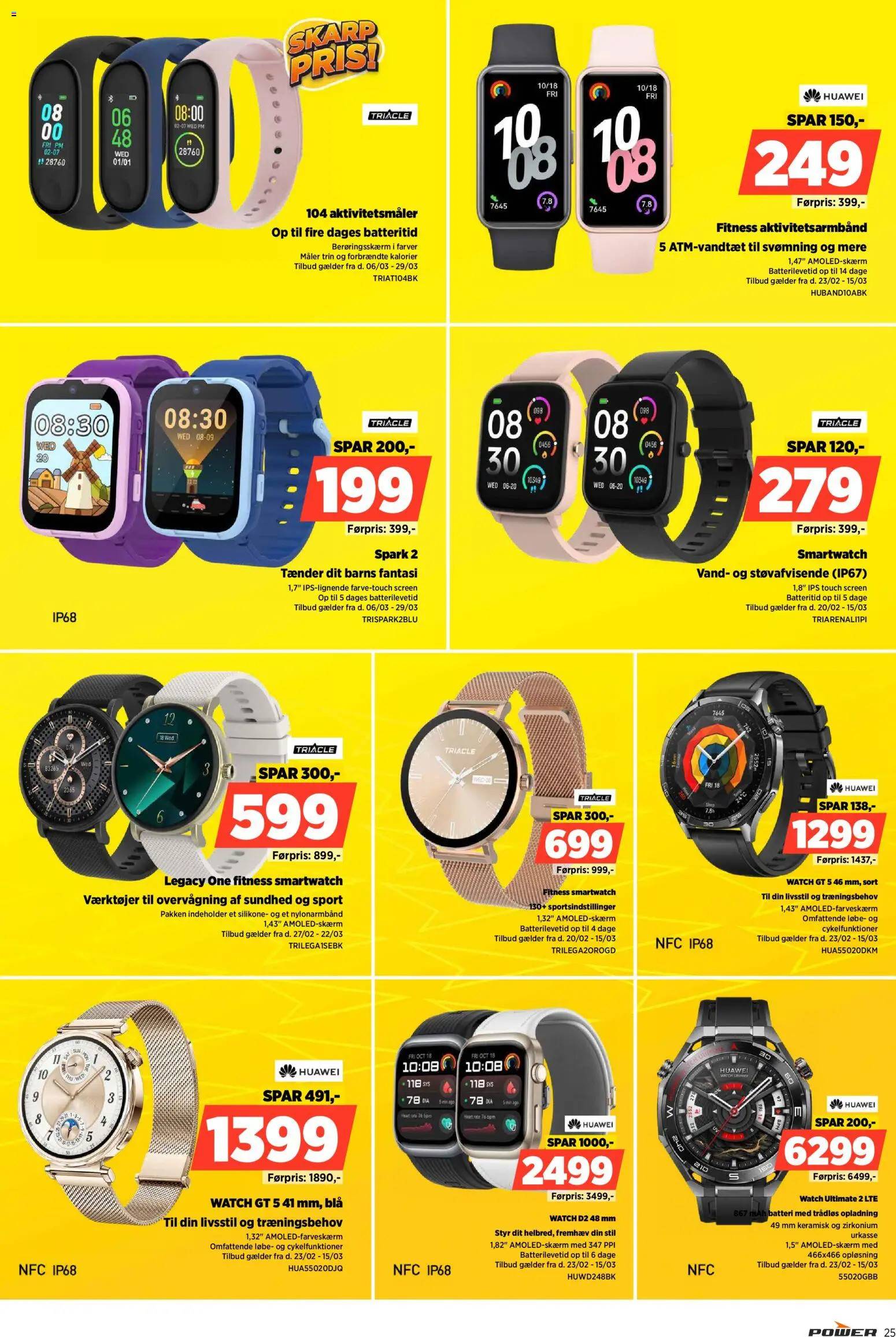 Power tilbudsavis – gyldig fra 03.04.2026 | Side: 25 | Produkter: Batteri, Smartwatch