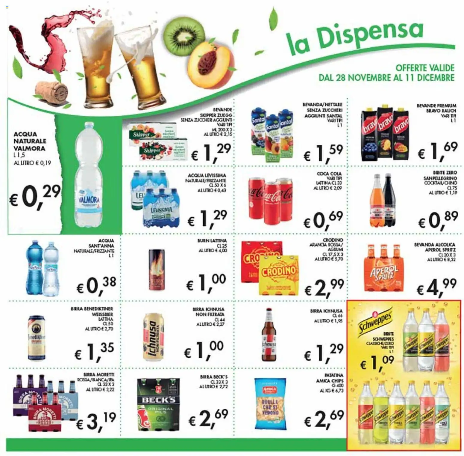 Volantino Coal del 28.11.2025 | Pagina: 17 | Prodotti: Acqua, Bibite, Arancia, Coca Cola