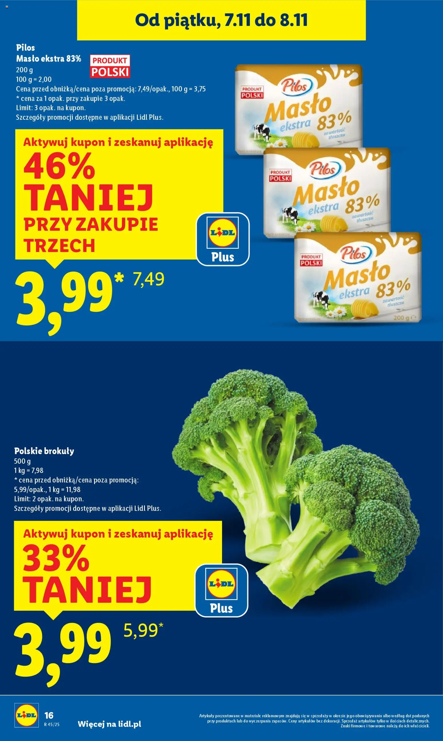 Lidl Gazetka od 06.11.2025 | Strona: 16 | Produkty: Masło