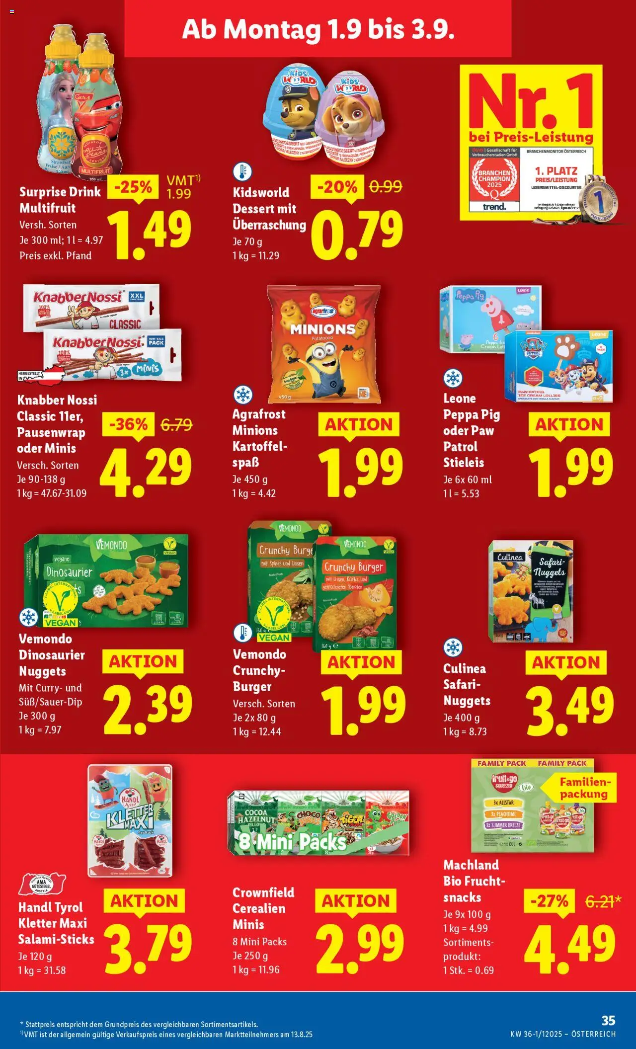 Lidl Flugblatt - Eisenstadt, Ebenfurth, Mattersburg gültig ab 28.08.2025 | Seite: 39 | Produkte: Tomaten