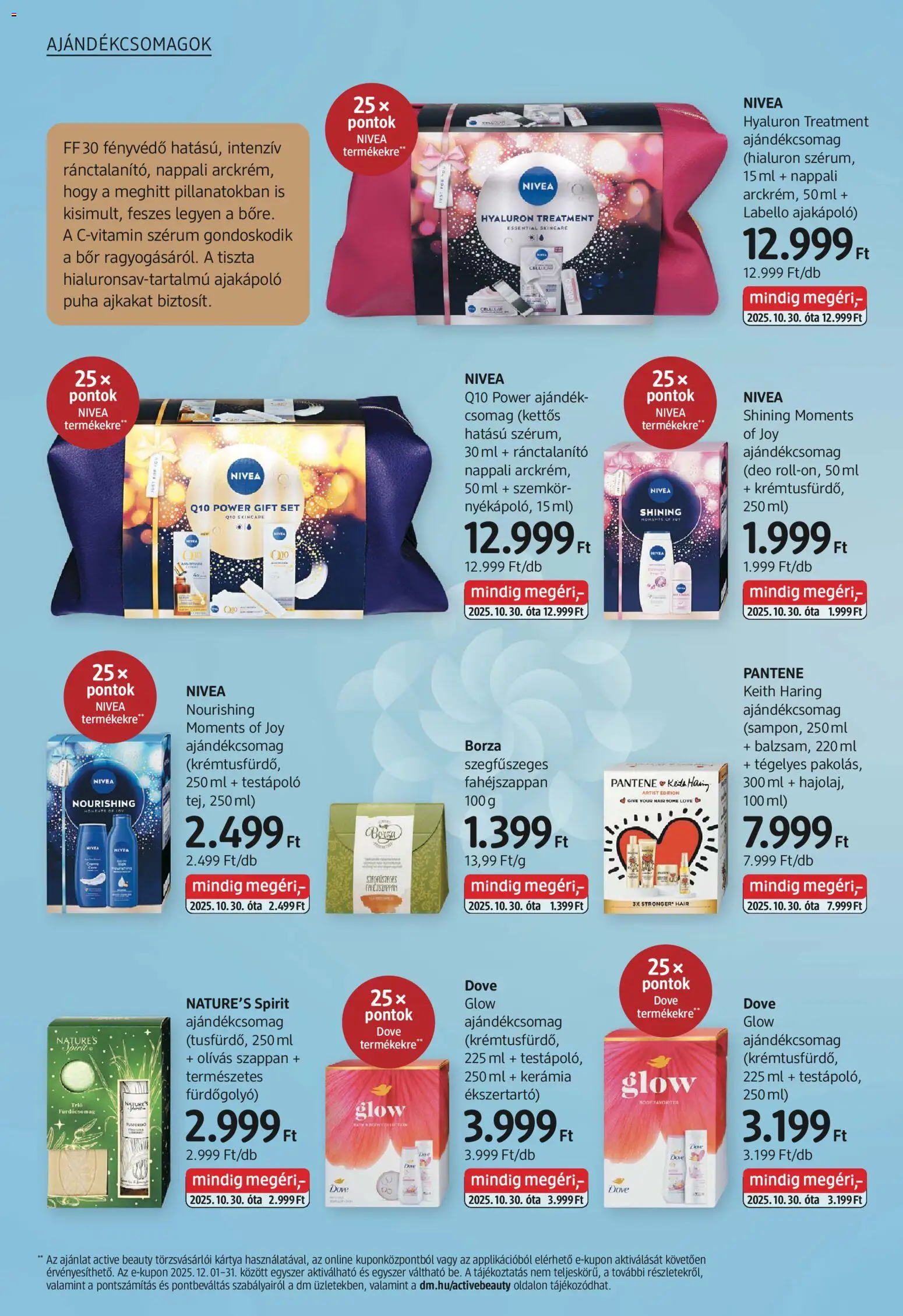 DM Drogerie Markt akciós ujság - amely érvényes a következő dátumtól: 27.11.2025 | Oldal: 10 | Termékek: Bor, Fényvédő, Testápoló, Szappan