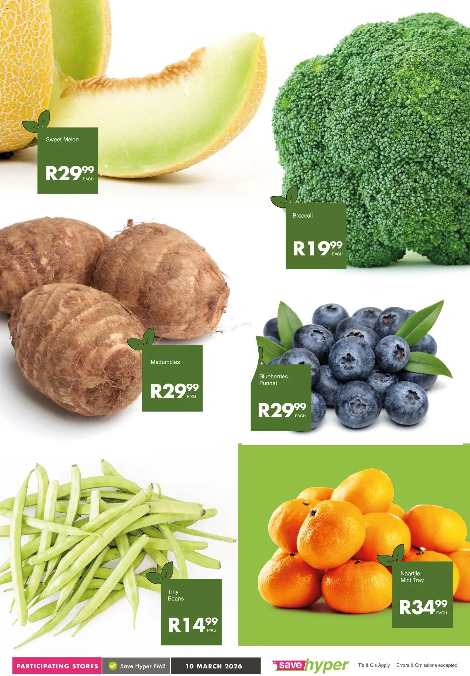 New Save catalogue – valid from 10.03.2026 | Page: 7 | Products: Blueberries, Beans, Tray