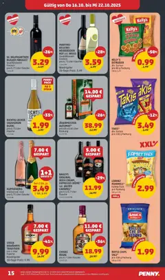 Penny Markt Flugblatt ab 16.10.2025 gültig | Seite: 15 | Produkte: Chips, Regal