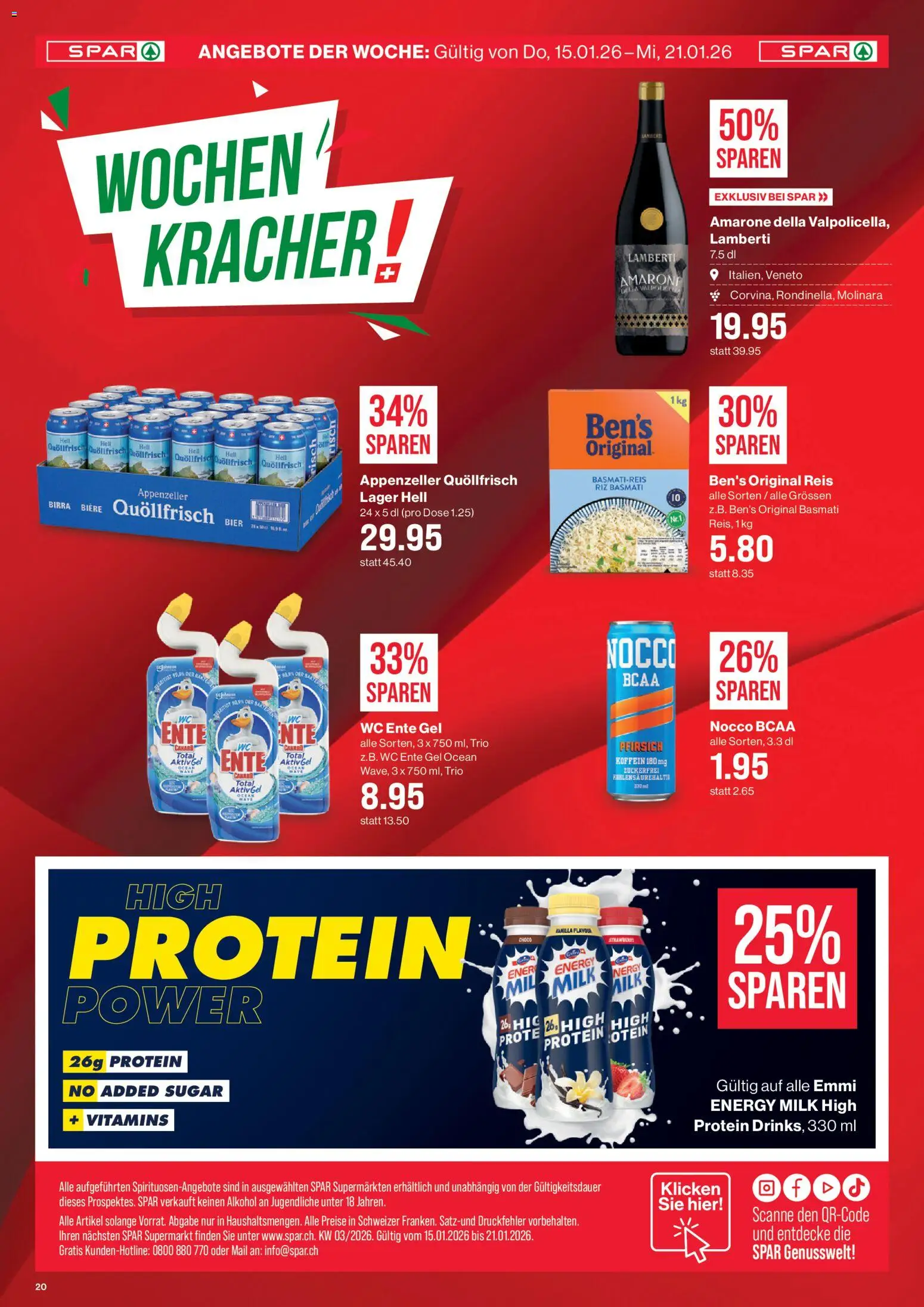 SPAR Aktionen – gültig ab 15.01.2026 | Seite: 20 | Produkte: Tisch, Basmatireis, Bier, Reis
