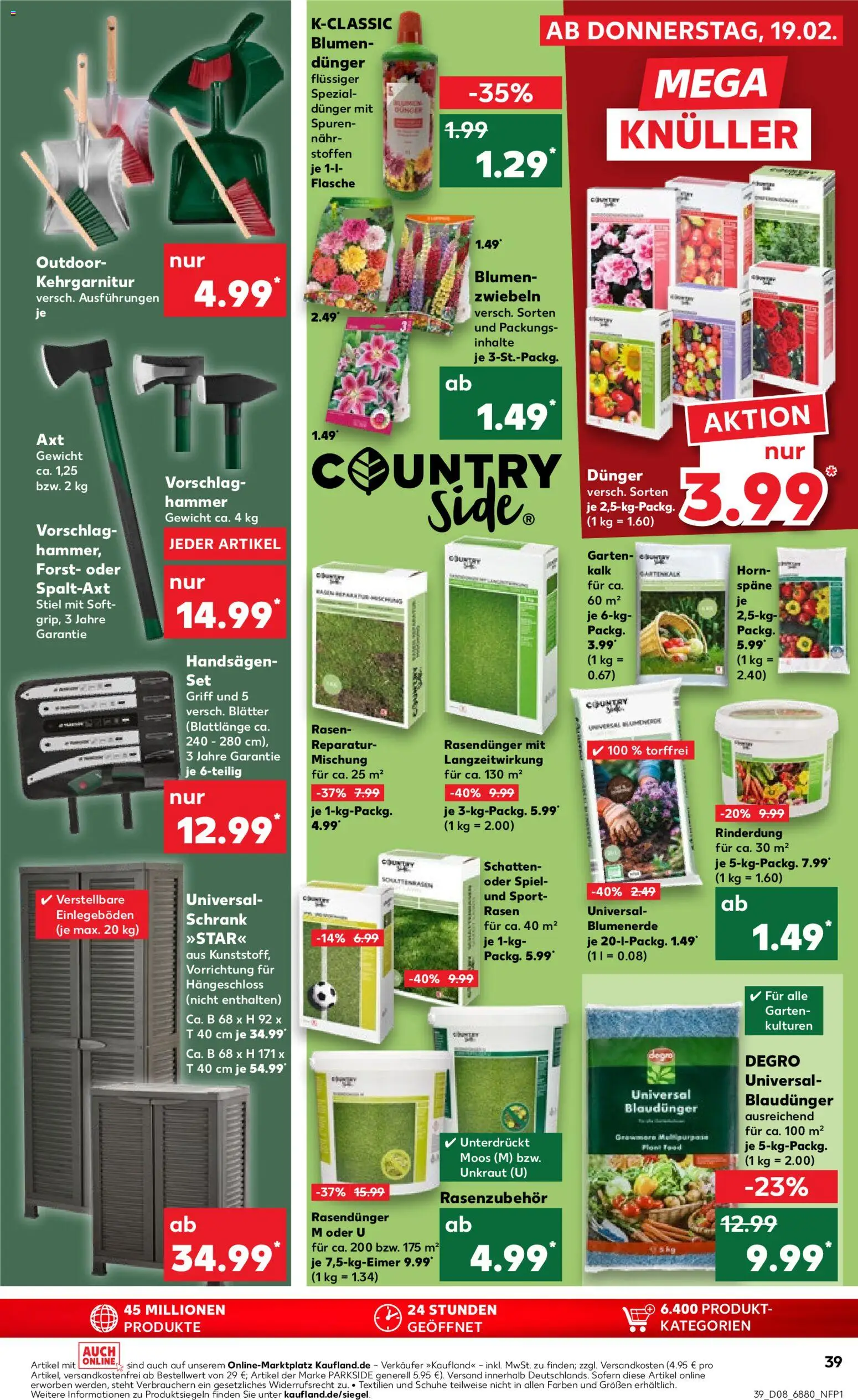 Kaufland prospekt Völklingen	 – gültig ab 19.02.2026 | Seite: 39 | Produkte: Spiel, Gewicht, Schrank, Blumenerde