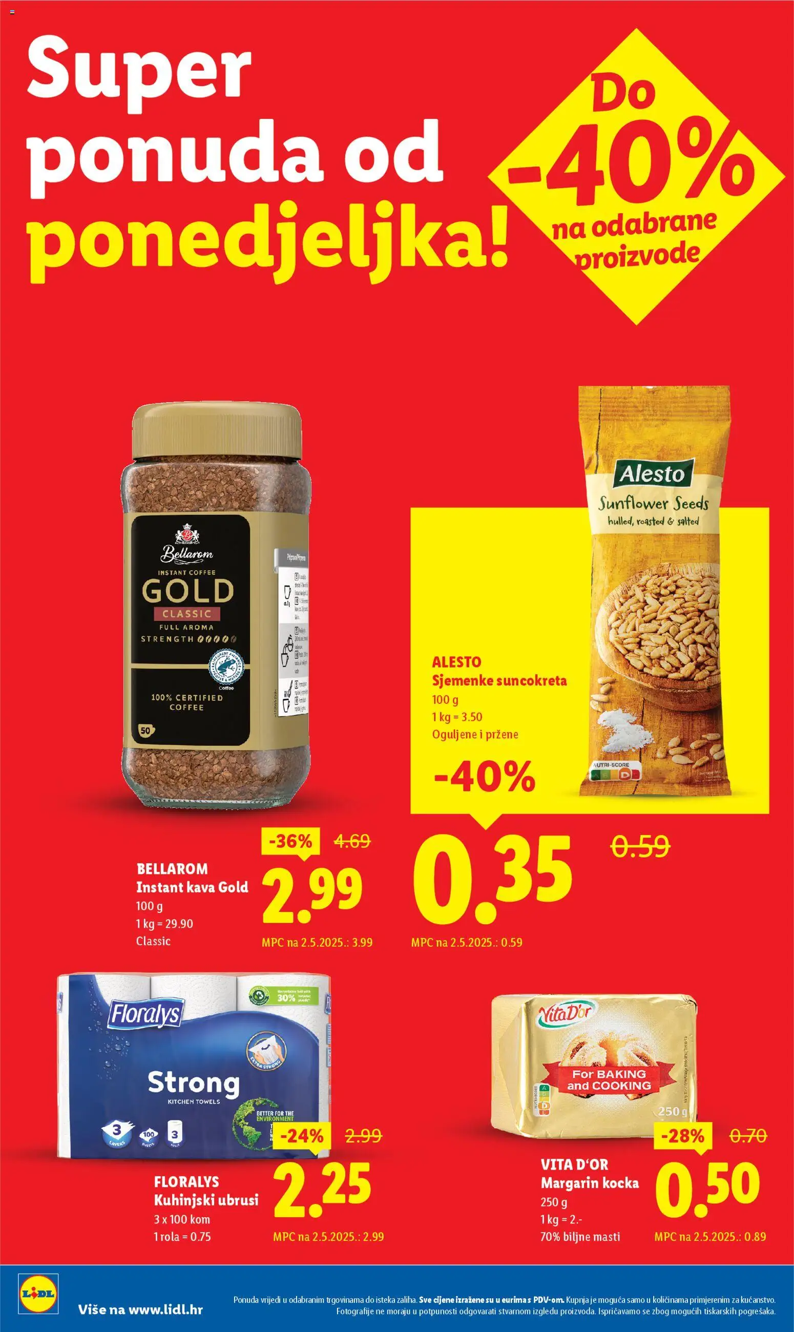 Lidl katalog | vrijedi od 26.01.2026 | Stranica: 2 | Proizvodi: Kava, Margarin, Sjemenke